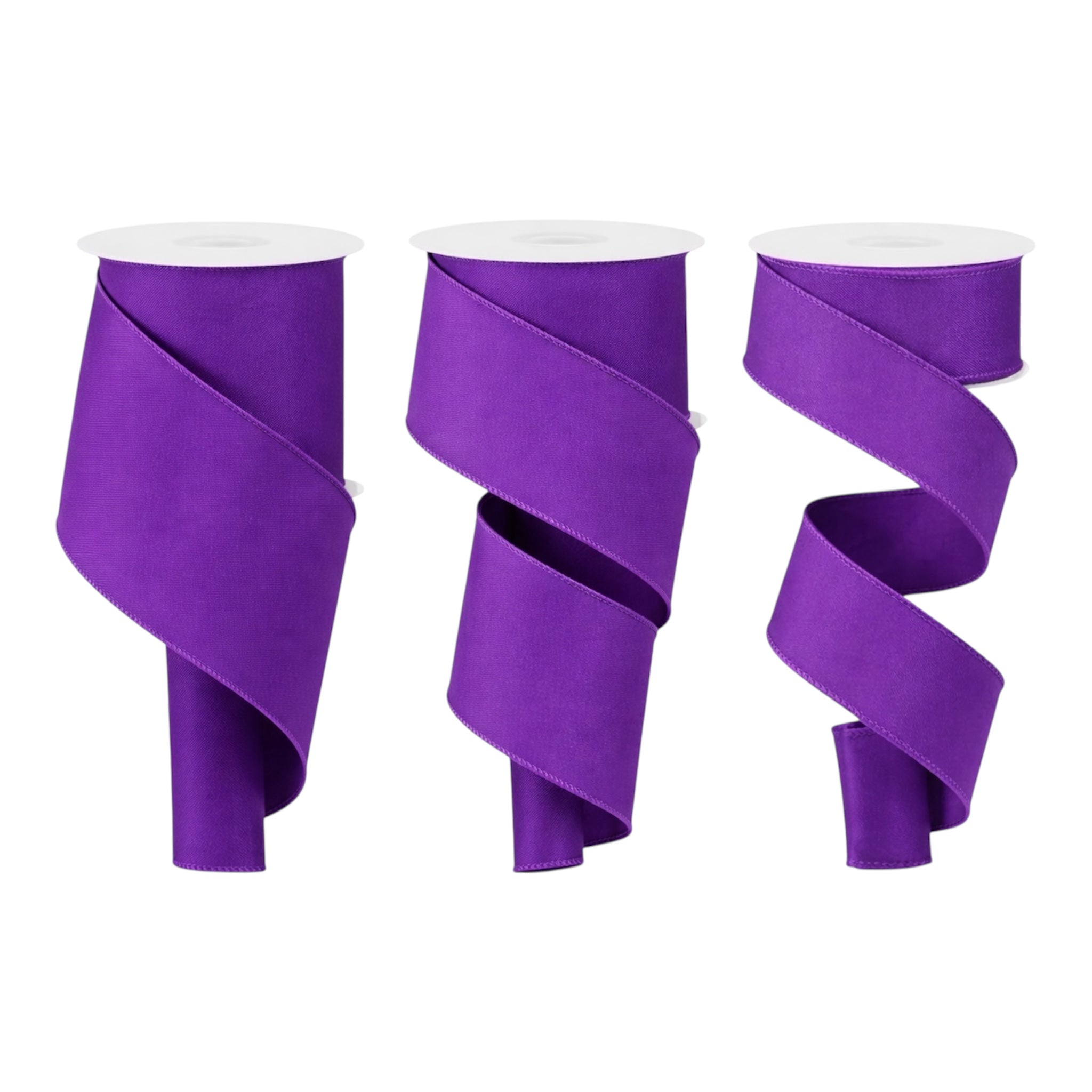 Purple Wired Ribbon – 1.5", 2.5"x 10yds