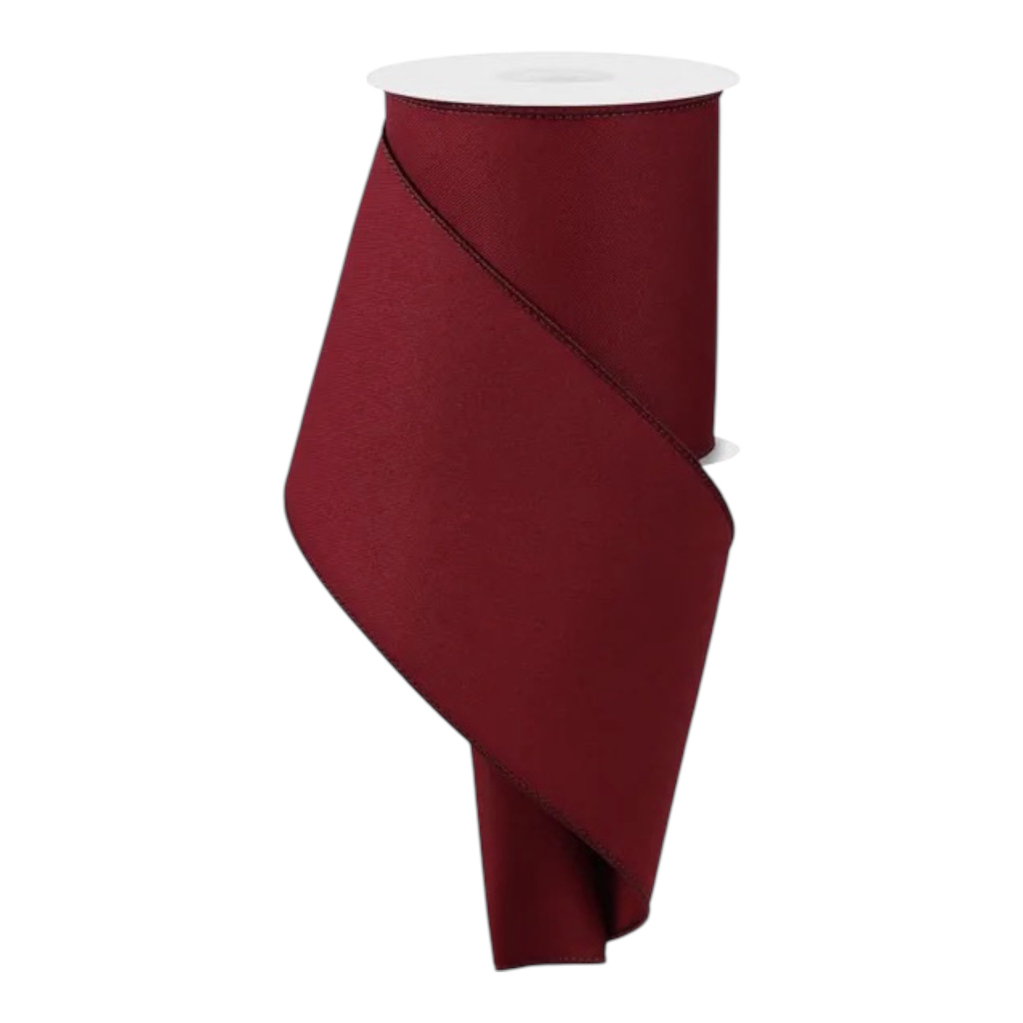 Solid Maroon Wired Ribbon- Available in 1.5", 2.5", 4" x 10yds School Graduation Fall Christmas