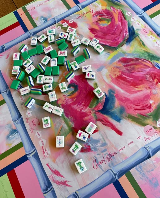 In Bloom Mat for Mahjong