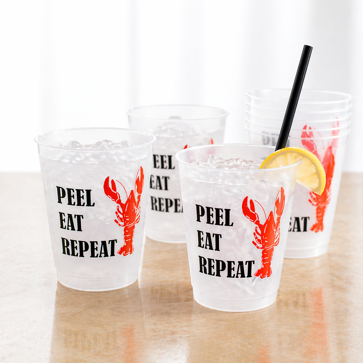 Peel Eat Repeat Crawfish Cups – Set of 10