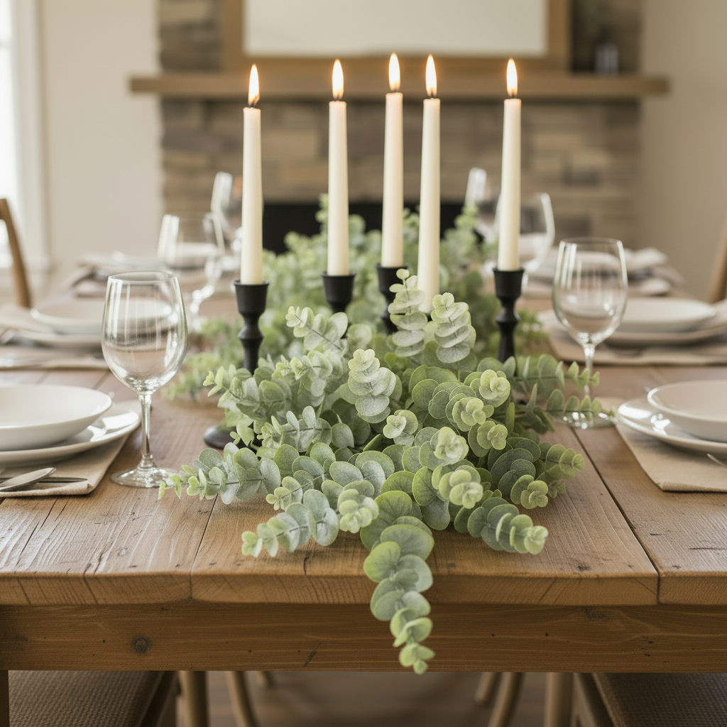Eucalyptus Table Runner Square