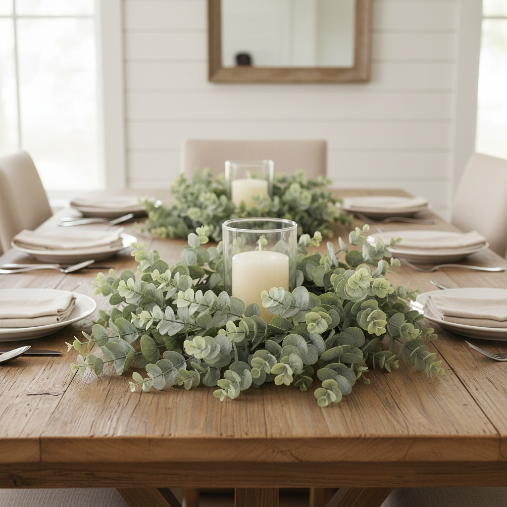 Eucalyptus Wreath Centerpiece Square