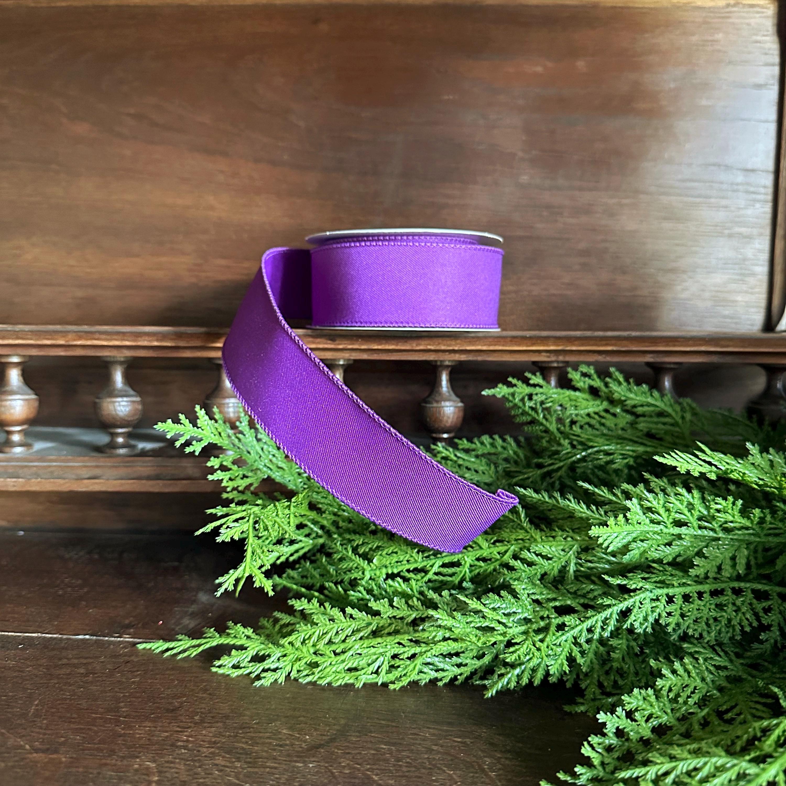 Purple Wired Ribbon – 1.5", 2.5"x 10yds