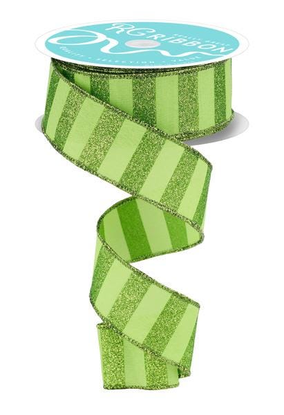 Wired Stripe Ribbon for Wreath Making Craft Supply for Bows Gift Wrap Party Decor Halloween Ribbon Fall Ribbon Summer Ribbon