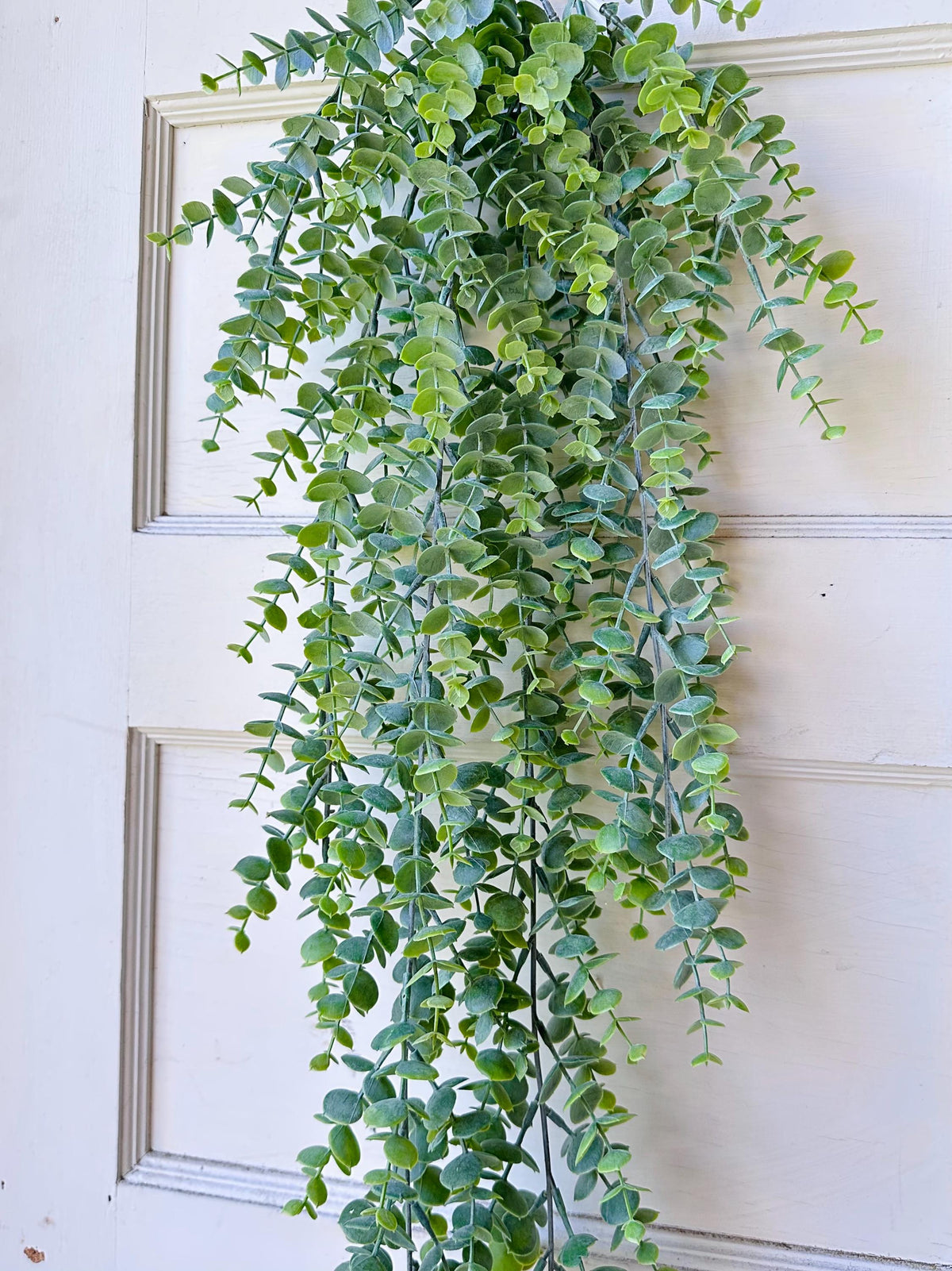 Hanging Eucalyptus Greenery Artificial Bush Fake Plant Shelf Decor Mantel Decor Trailing Faux Greenery for Bookcase Basket