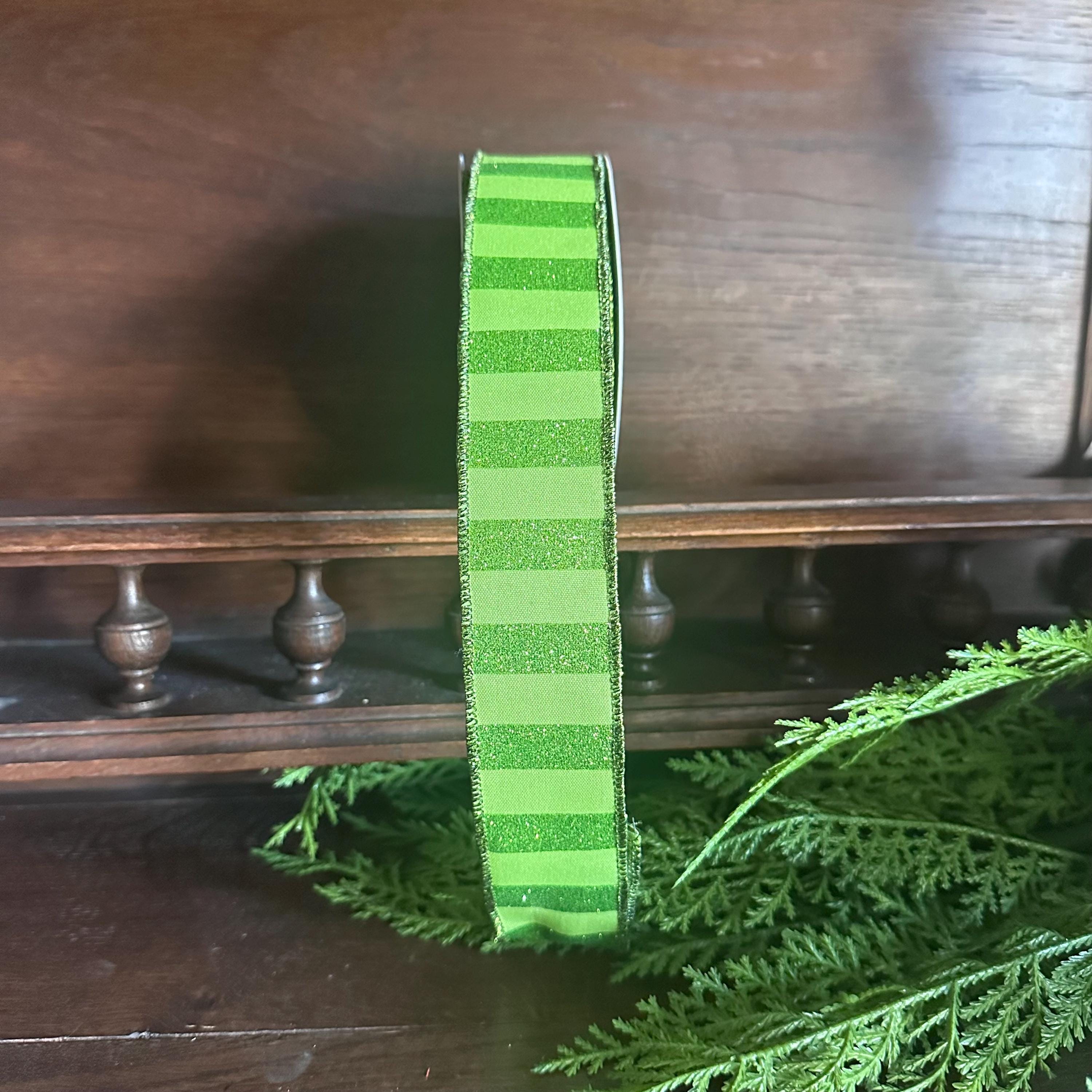 Wired Stripe Ribbon for Wreath Making Craft Supply for Bows Gift Wrap Party Decor Halloween Ribbon Fall Ribbon Summer Ribbon