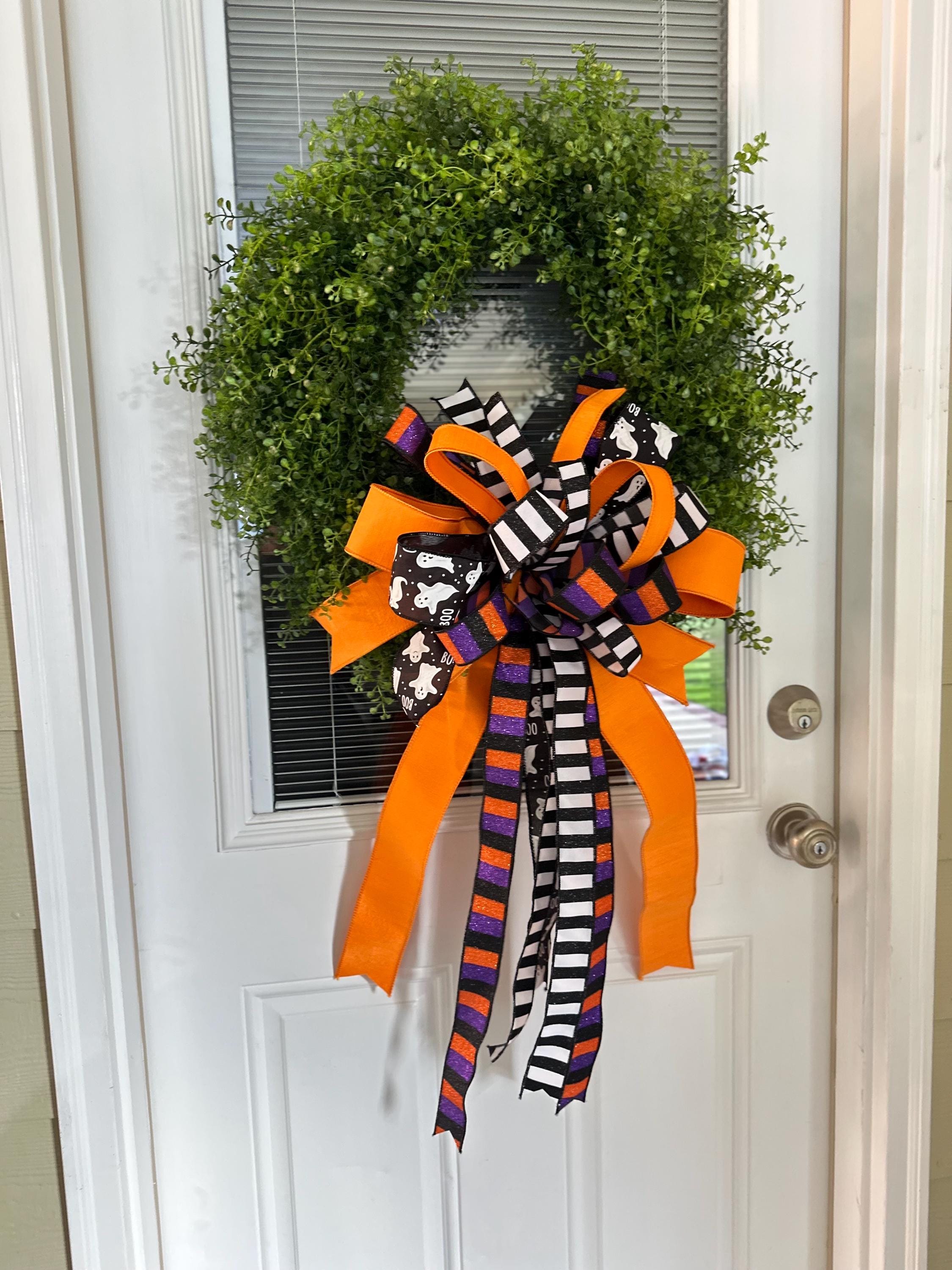 Black White Stripe Ribbon Wired Edge Ribbon Wreath Ribbon Bow Making Ribbon Farmhouse Ribbon Halloween Ribbon Gift Wrap Ribbon 10 Yard Roll