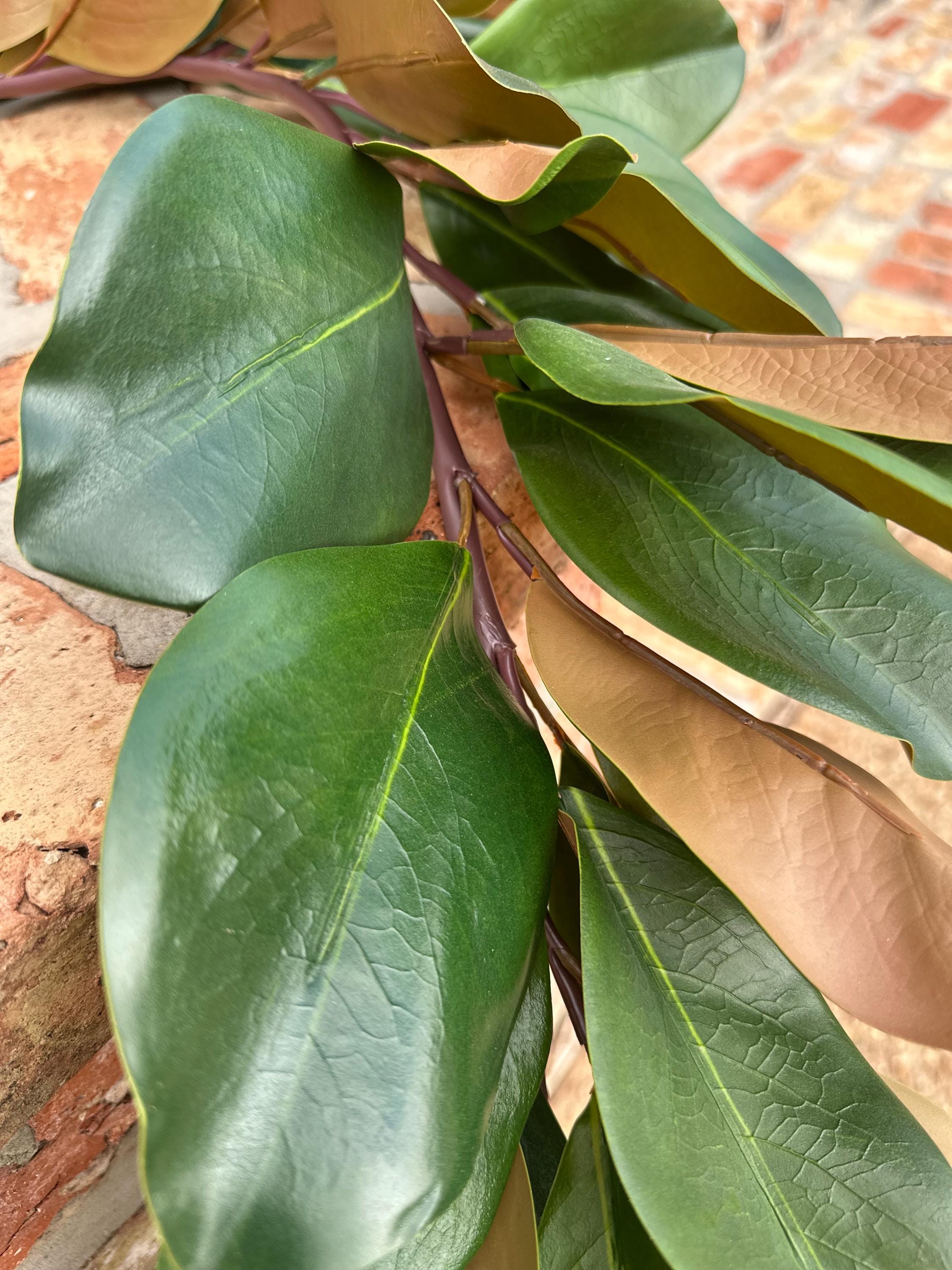 Magnolia Garland Artificial Greenery Realistic Magnolia Leaves for Wedding Decor Christmas Greenery and Year Round Home Decor 60 inch