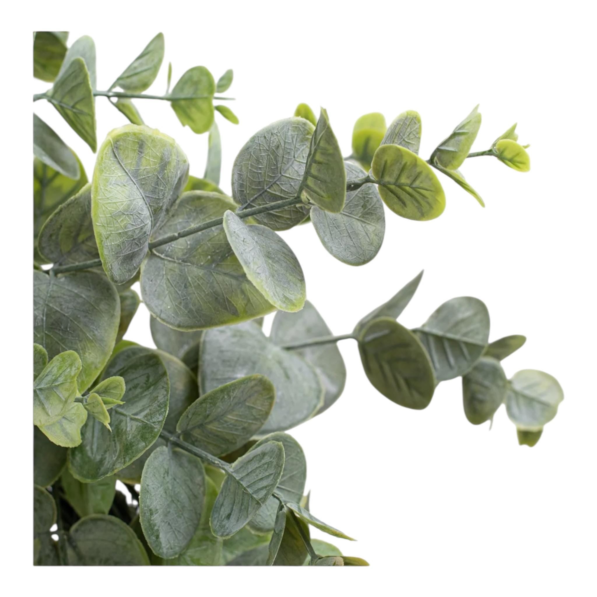 24 Inch Eucalyptus Wreath Spiral Design, Faux Greenery Wreath for Front Door, Wall, Mantel Decor