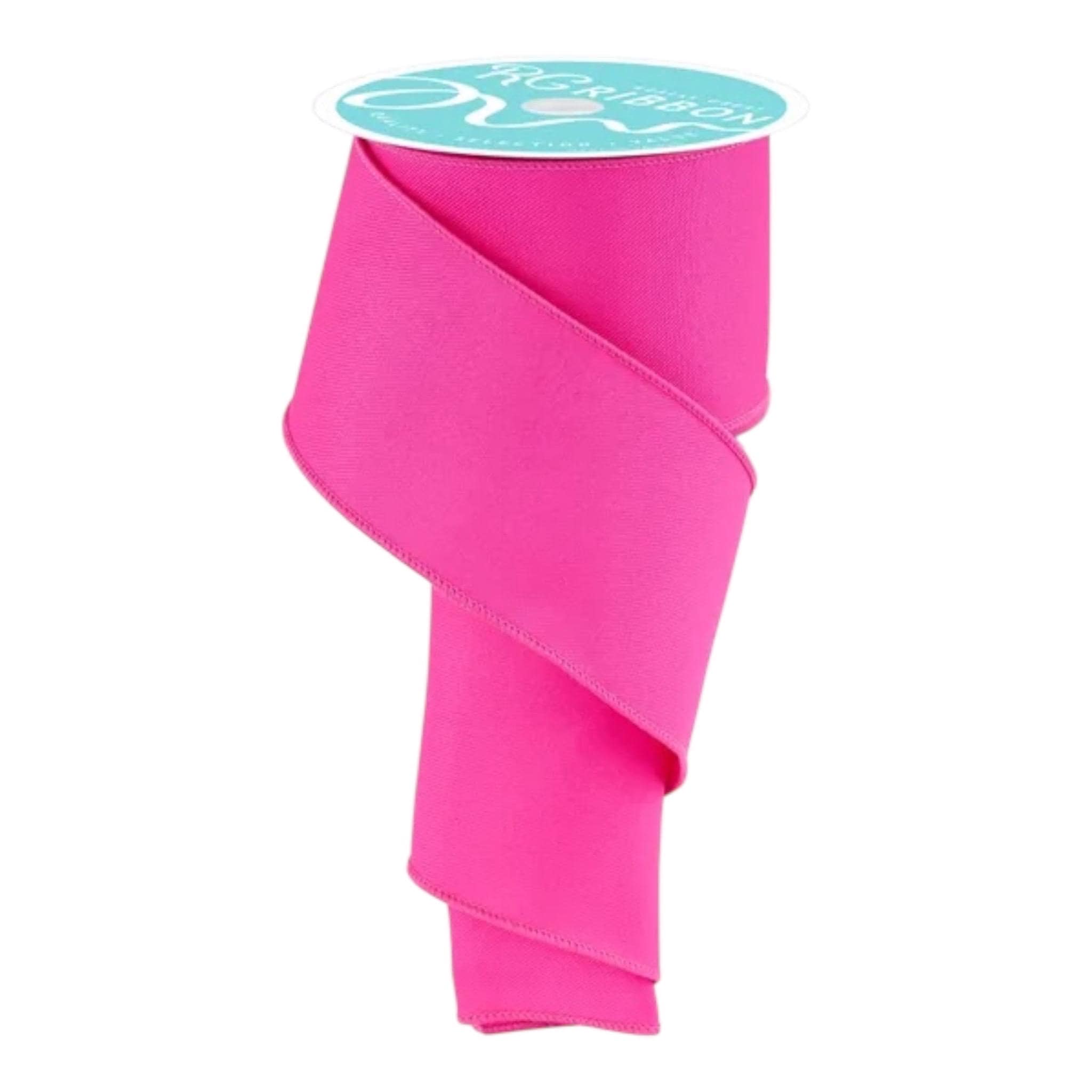 Hot Pink Solid Wired Ribbon, 2.5" x 10yds