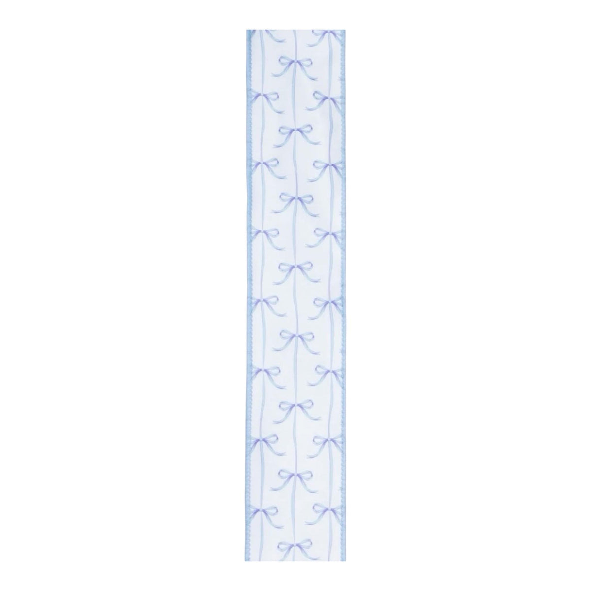 Blue Bow Wired Ribbon 2.5 Inch Designer Ribbon for Wreath Making Bow Making Gift Wrapping Baby Shower Decor