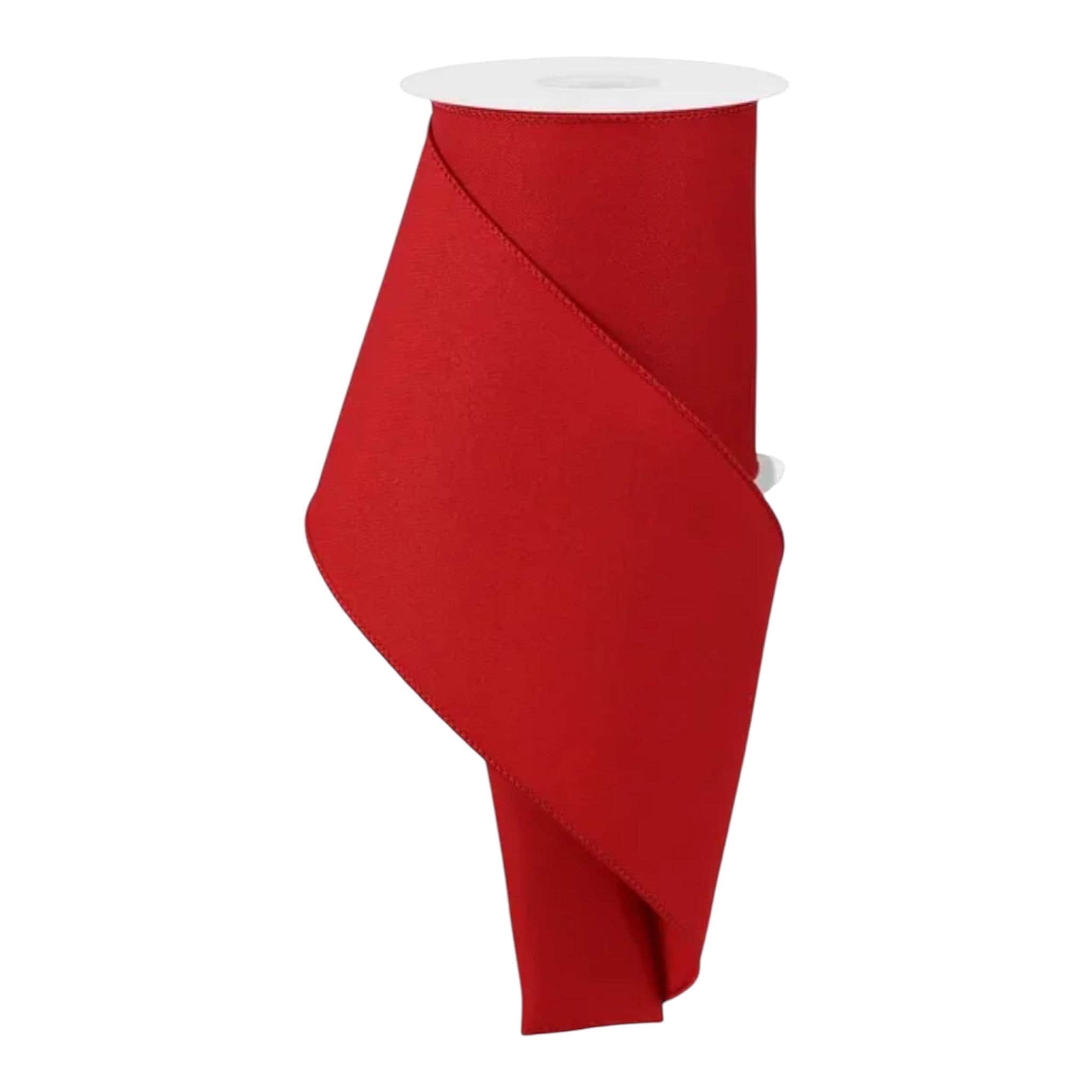 Solid Red Wired Ribbon- Available in 7/8", 1.5", 2.5" x 10yds