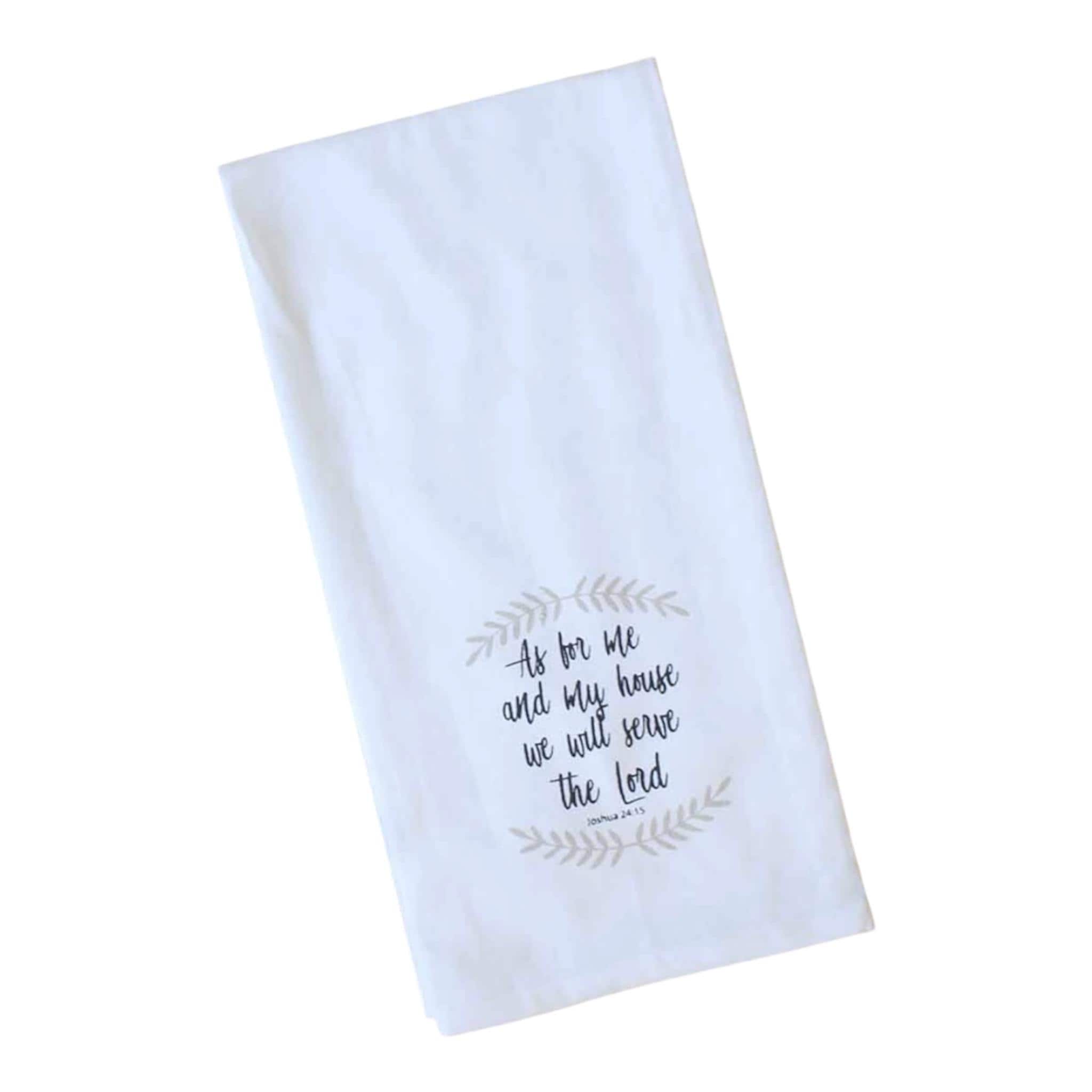 Scripture Tea Towel | As for Me and My House