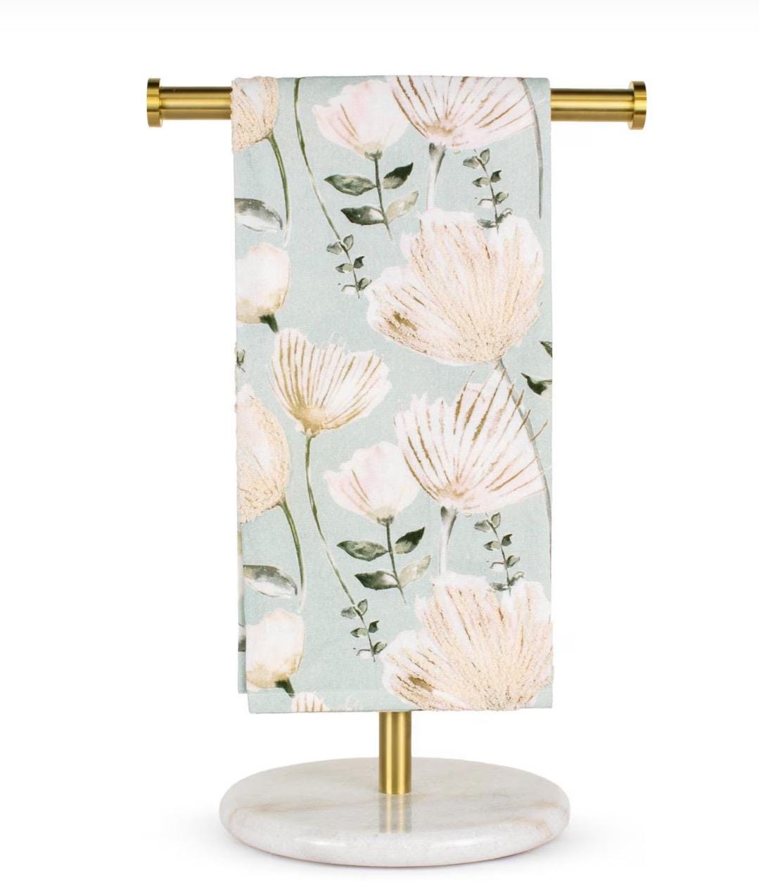 Blush Floral and Stripe Tea Towel Set