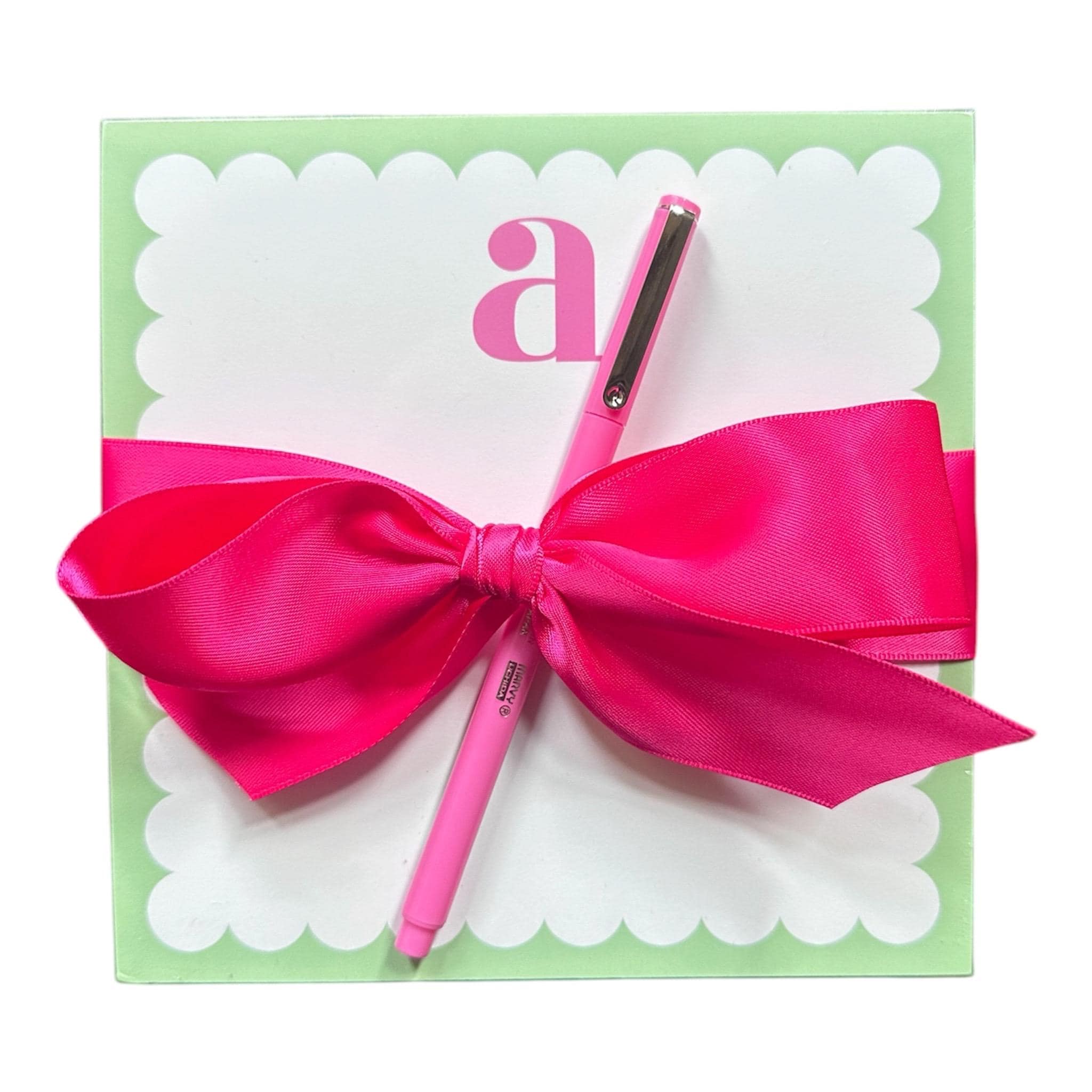 Personalized Notepad Gift Set with Signature Ribbon Bow