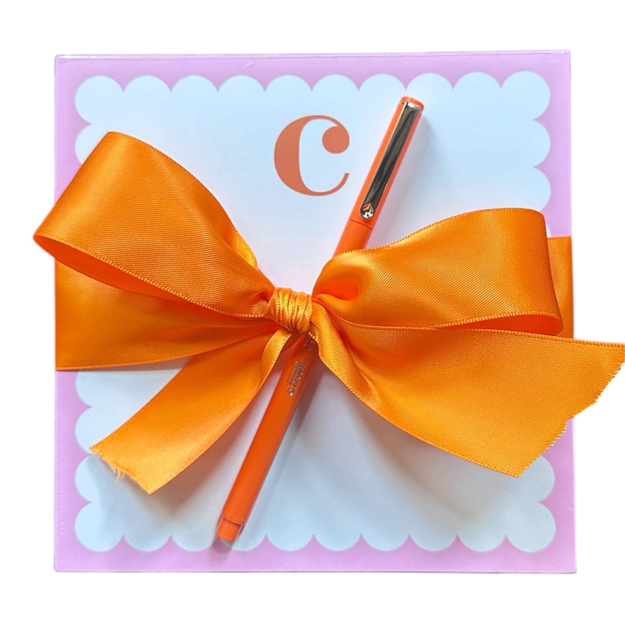 Personalized Notepad Gift Set with Signature Ribbon Bow