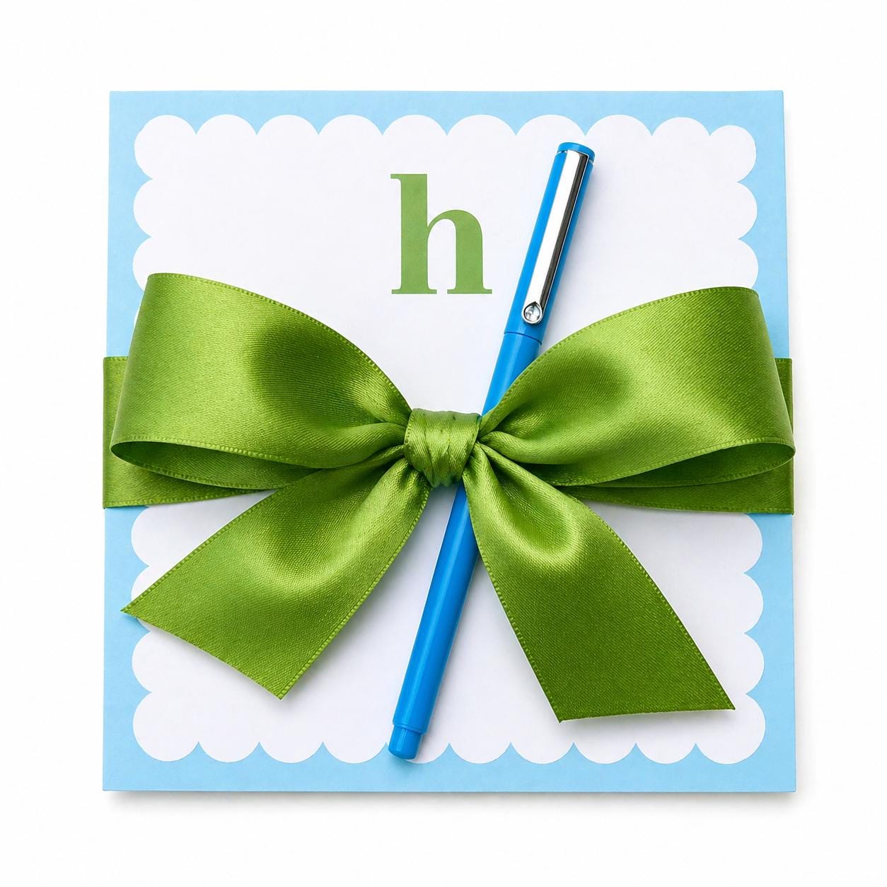 Personalized Notepad Gift Set with Signature Ribbon Bow