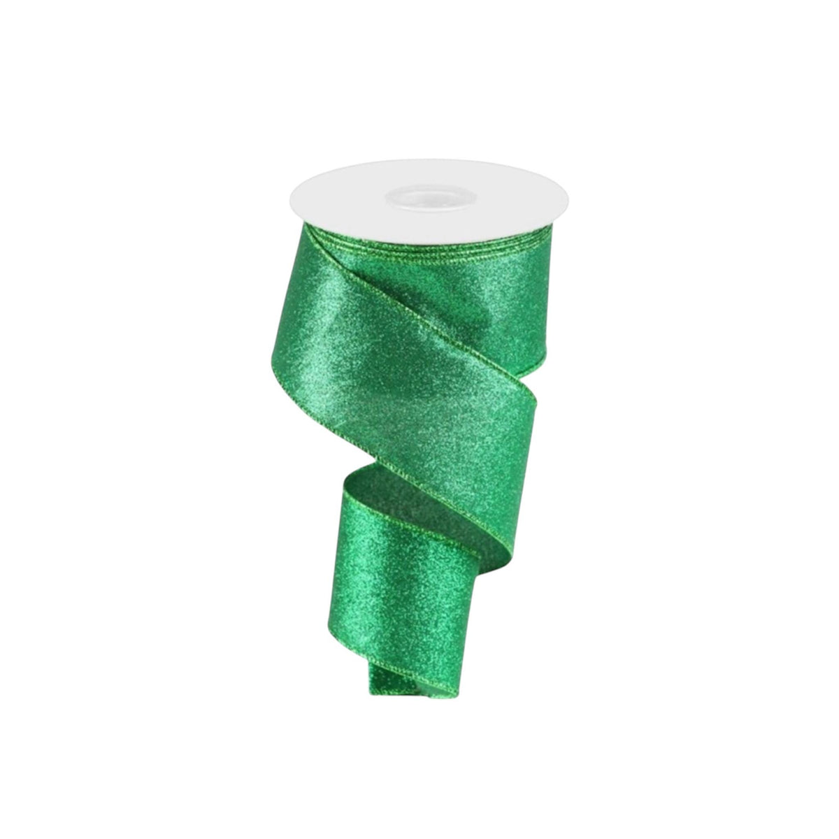 Emerald Green Ribbon Wired Edge Ribbon Green Ribbon for Wreaths Bows Christmas Tree Decor Gift Wrap