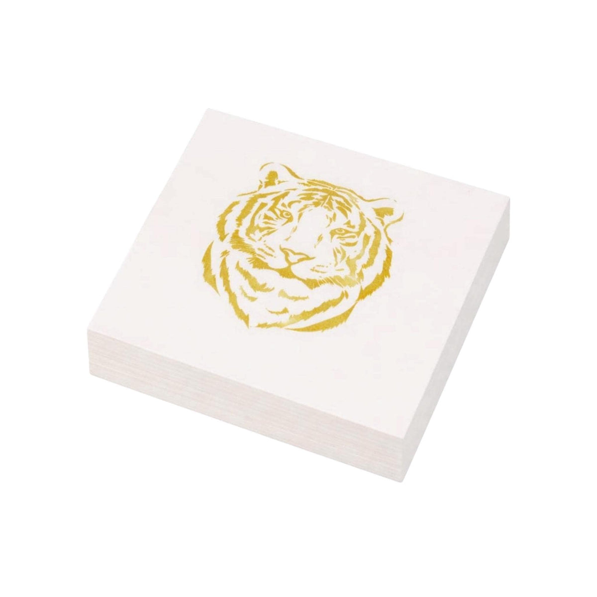 Gold Tiger Cocktail Napkins | Game Day & Graduation