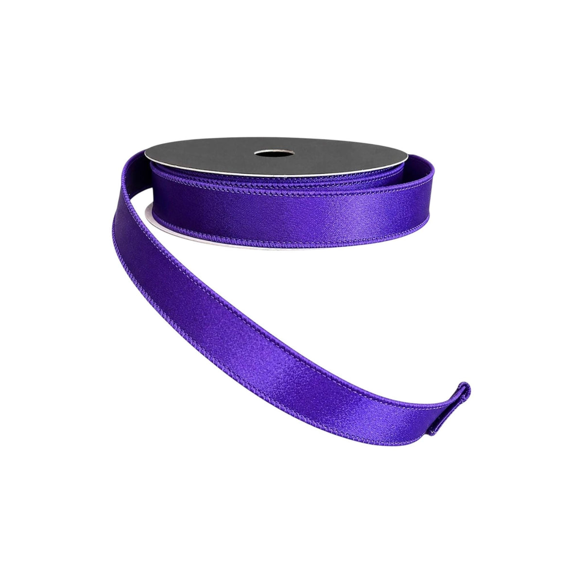 Purple Halloween Wired Ribbon Luxury Farrisilk Satin Ribbon for Wreath Bows Decorative Ribbon Craft Supply