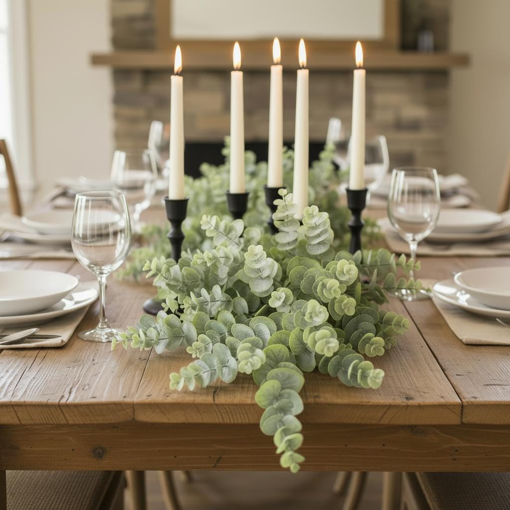 Eucalyptus Table Runner Square