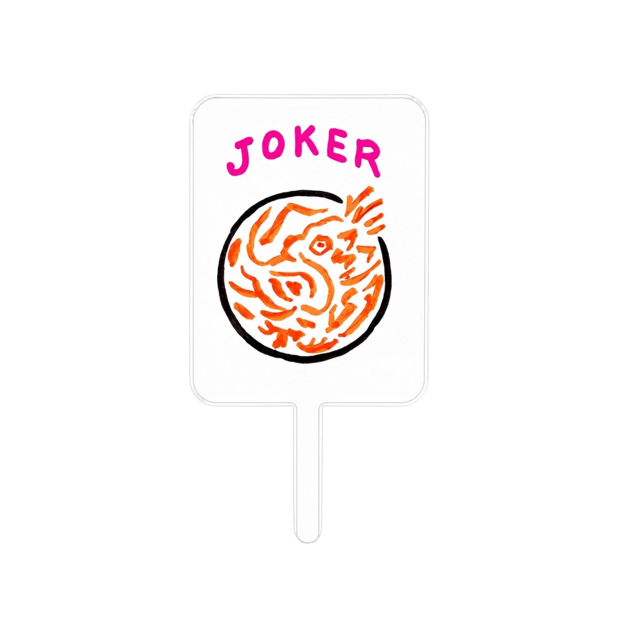 Mahjong Joker Tile Acrylic Cake Topper Mahjong Party Decor Mahjong Birthday Cake Topper Mahjong Queen Party Reusable Acrylic Topper