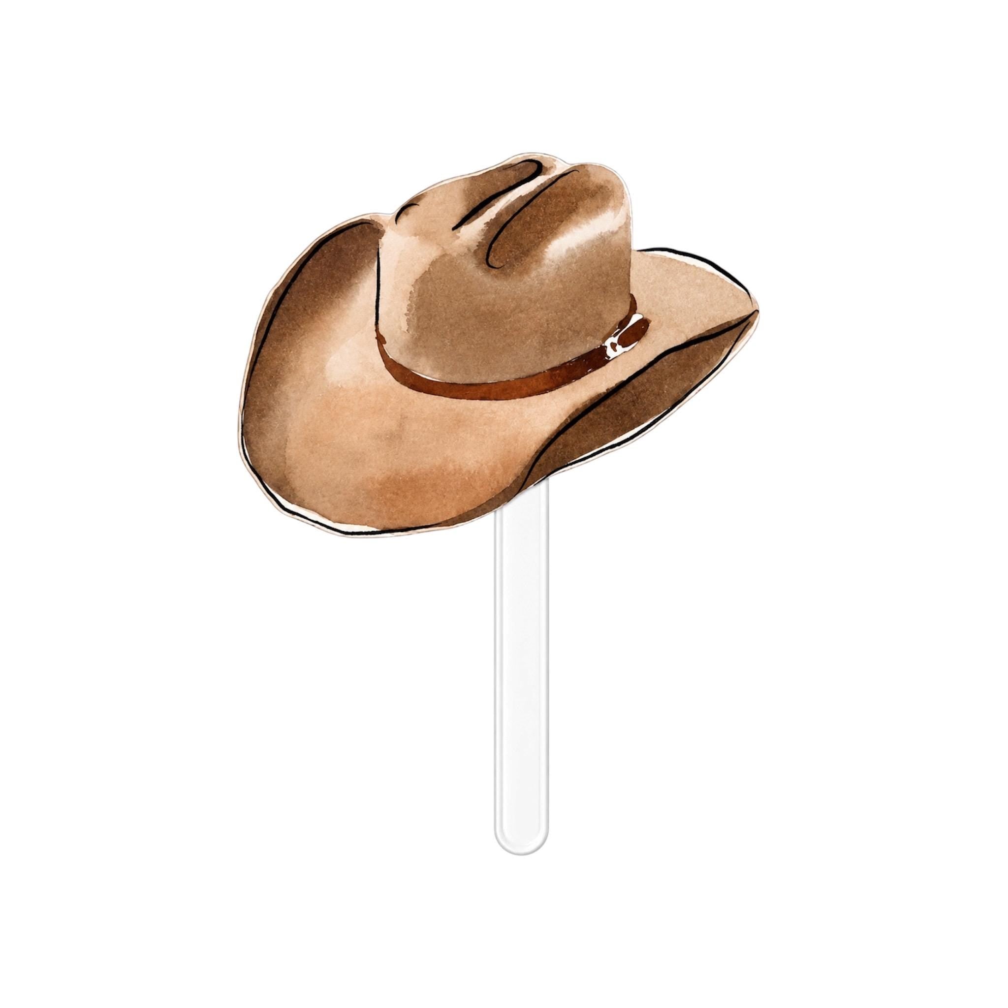Cowboy Hat Acrylic Cake Topper Western Birthday Cake Topper Cowgirl Party Decor Rodeo Party Decoration Western Theme Cake Topper