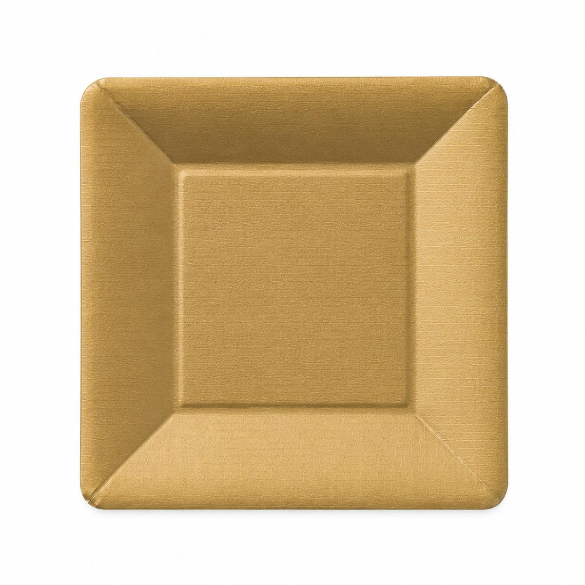 Gold Square Disposable Plate Set – Dinner & Dessert Plates for Weddings & Parties