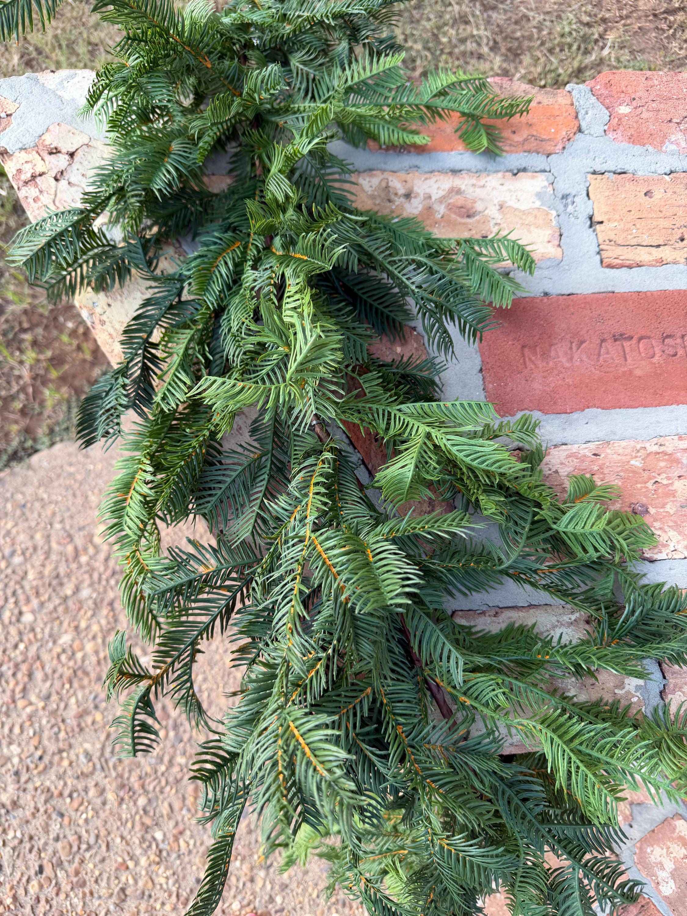Christmas Garland Balsam Pine Garland Evergreen Greenery for Mantel Staircase Holiday Decor