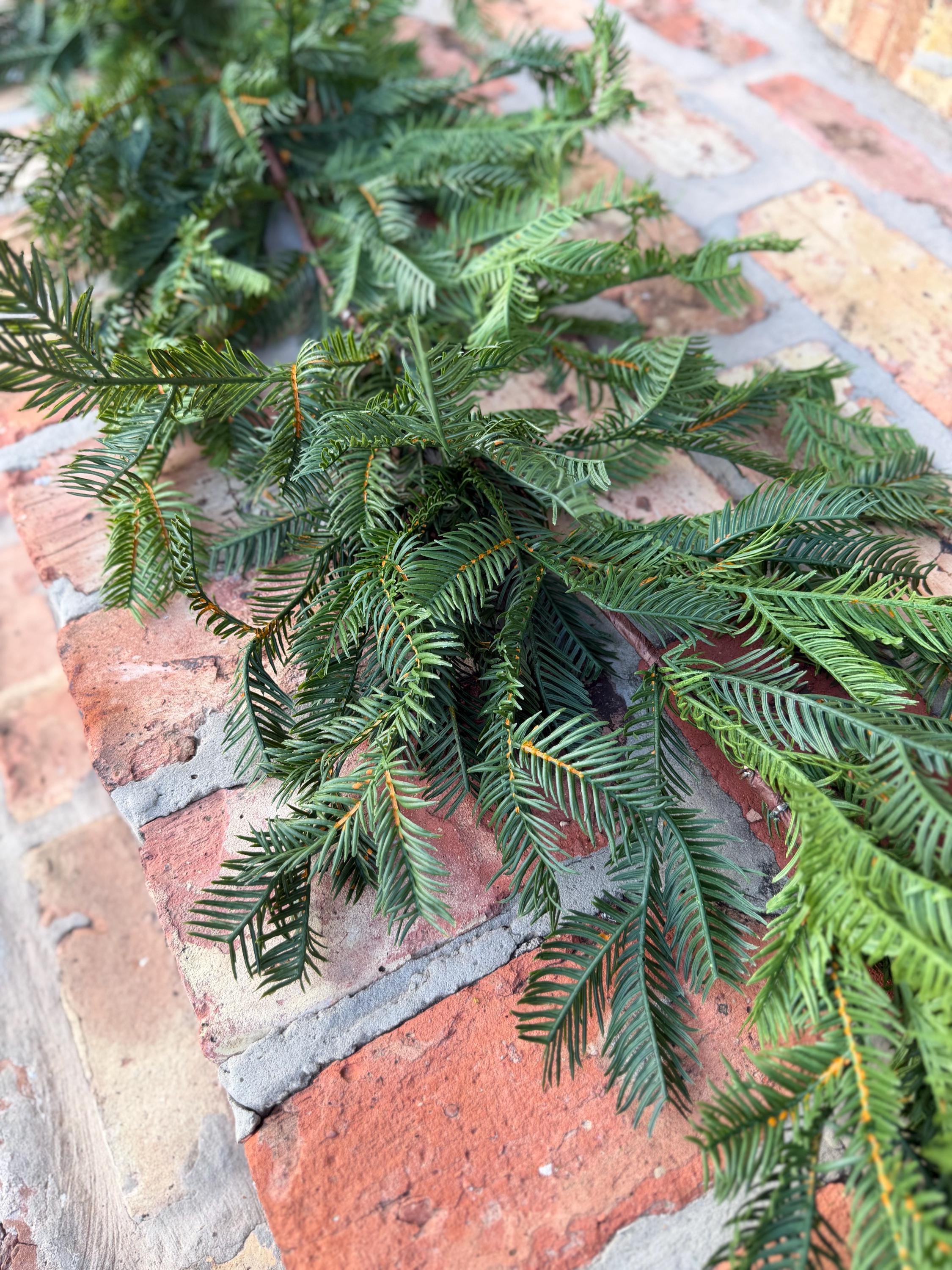 Christmas Garland Balsam Pine Garland Evergreen Greenery for Mantel Staircase Holiday Decor