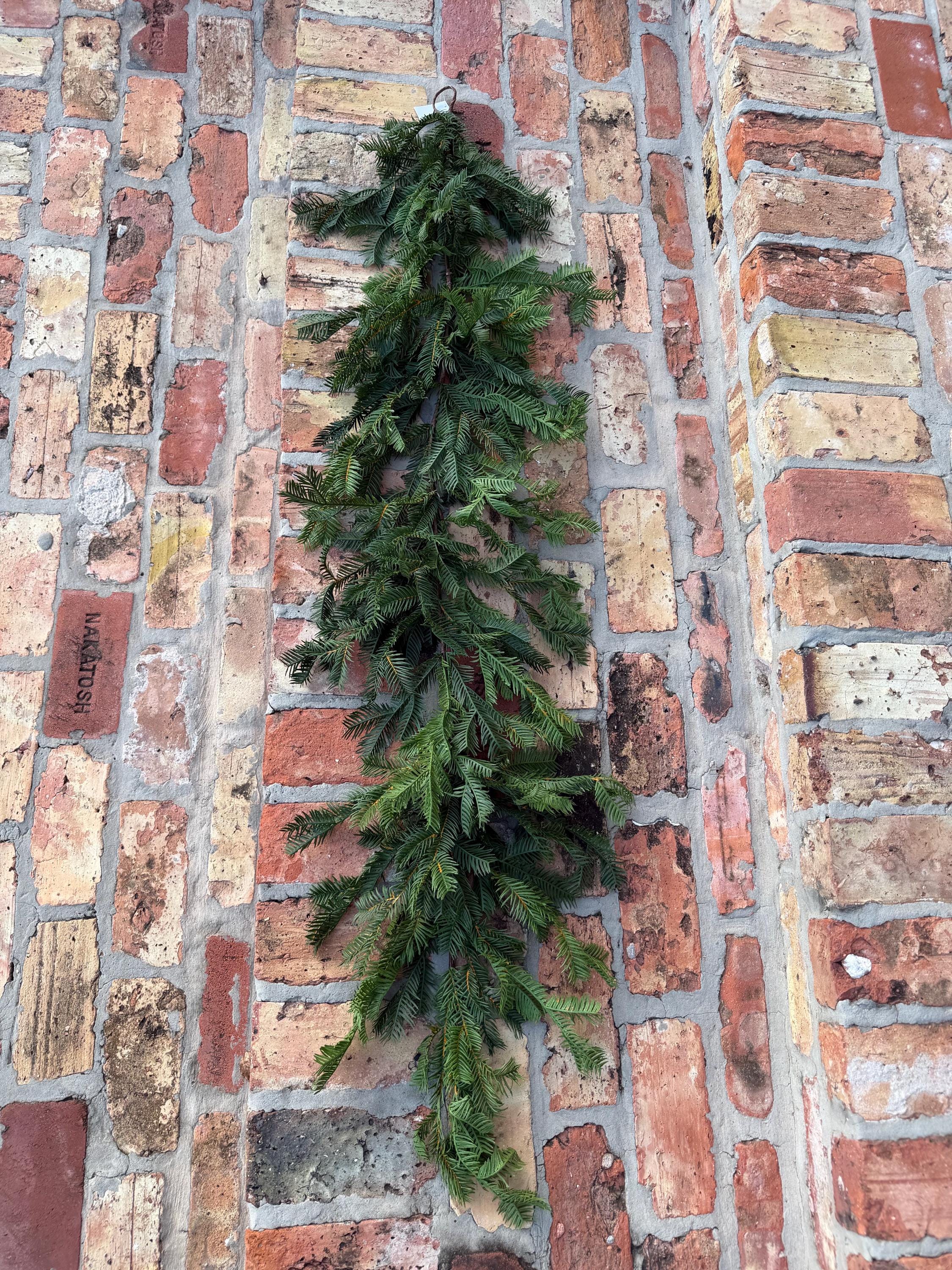 Christmas Garland Balsam Pine Garland Evergreen Greenery for Mantel Staircase Holiday Decor