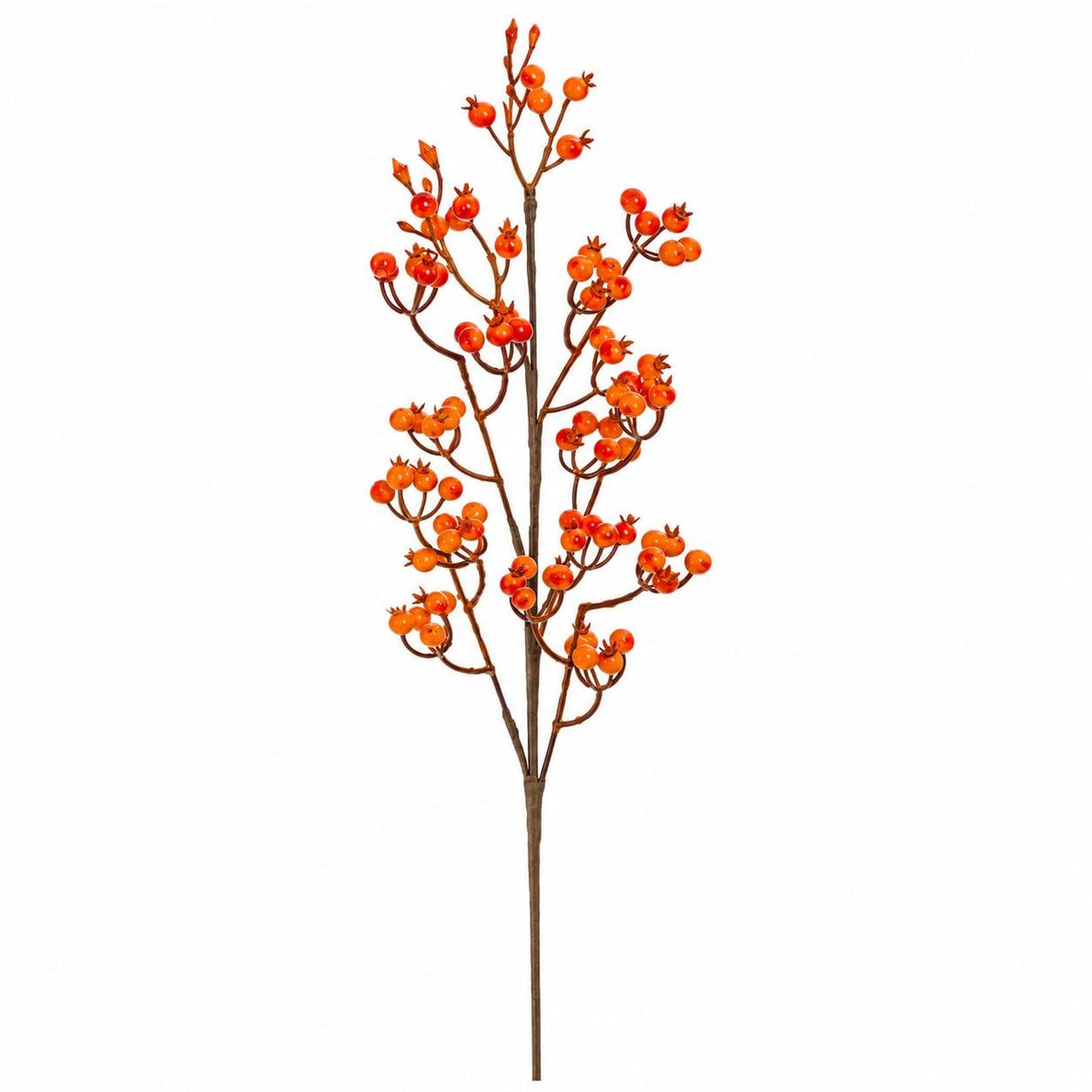 Fall Floral Stem Orange Berry Spray Artificial Berry Branch Autumn Wreath Supply Fall Arrangement Decor
