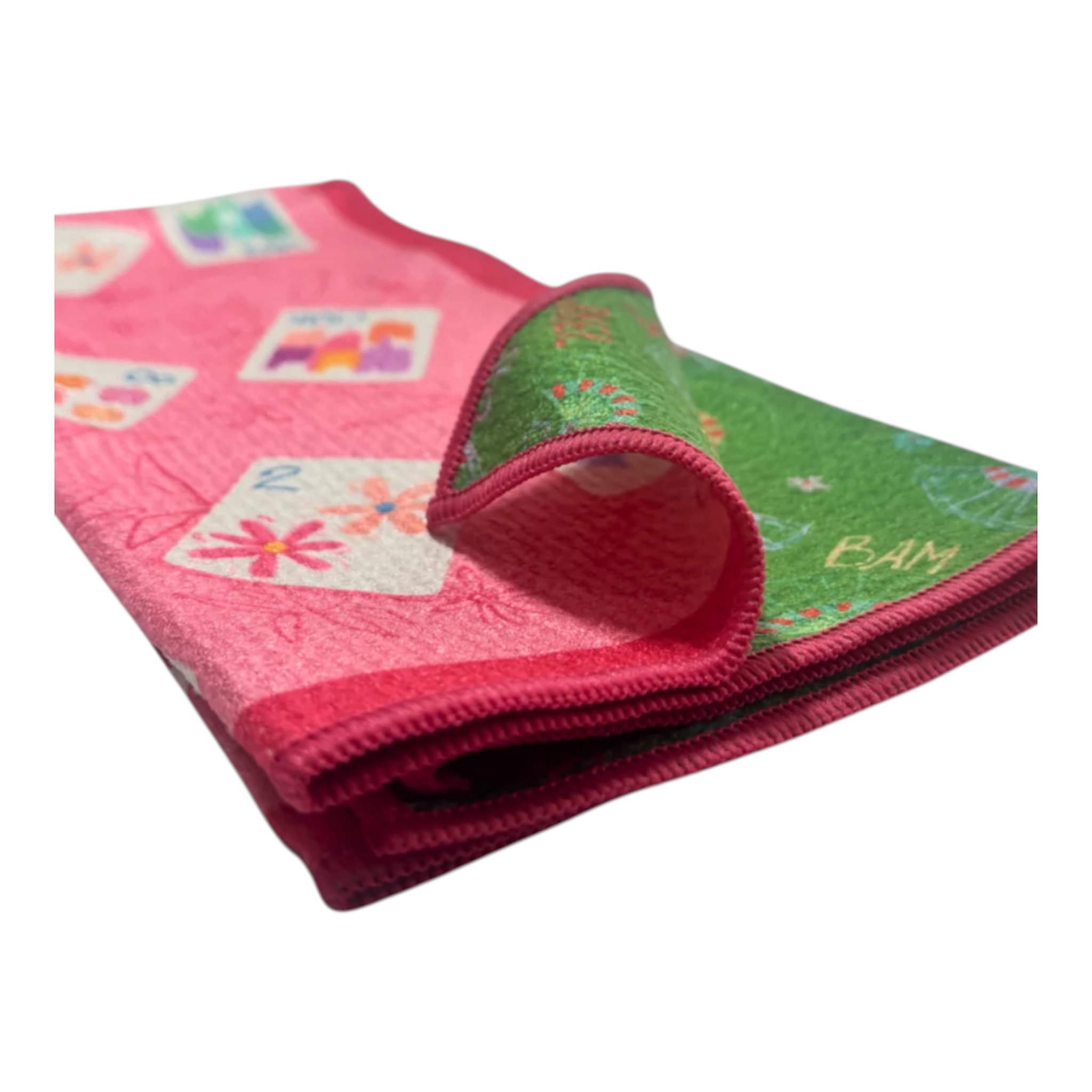 Mahjong Double-Sided Tea Towel, Colorful Kitchen Towel