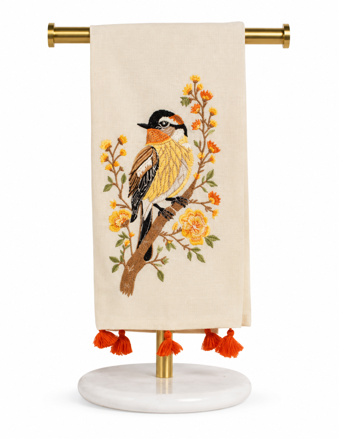 Autumn Sparrow Hand Towel