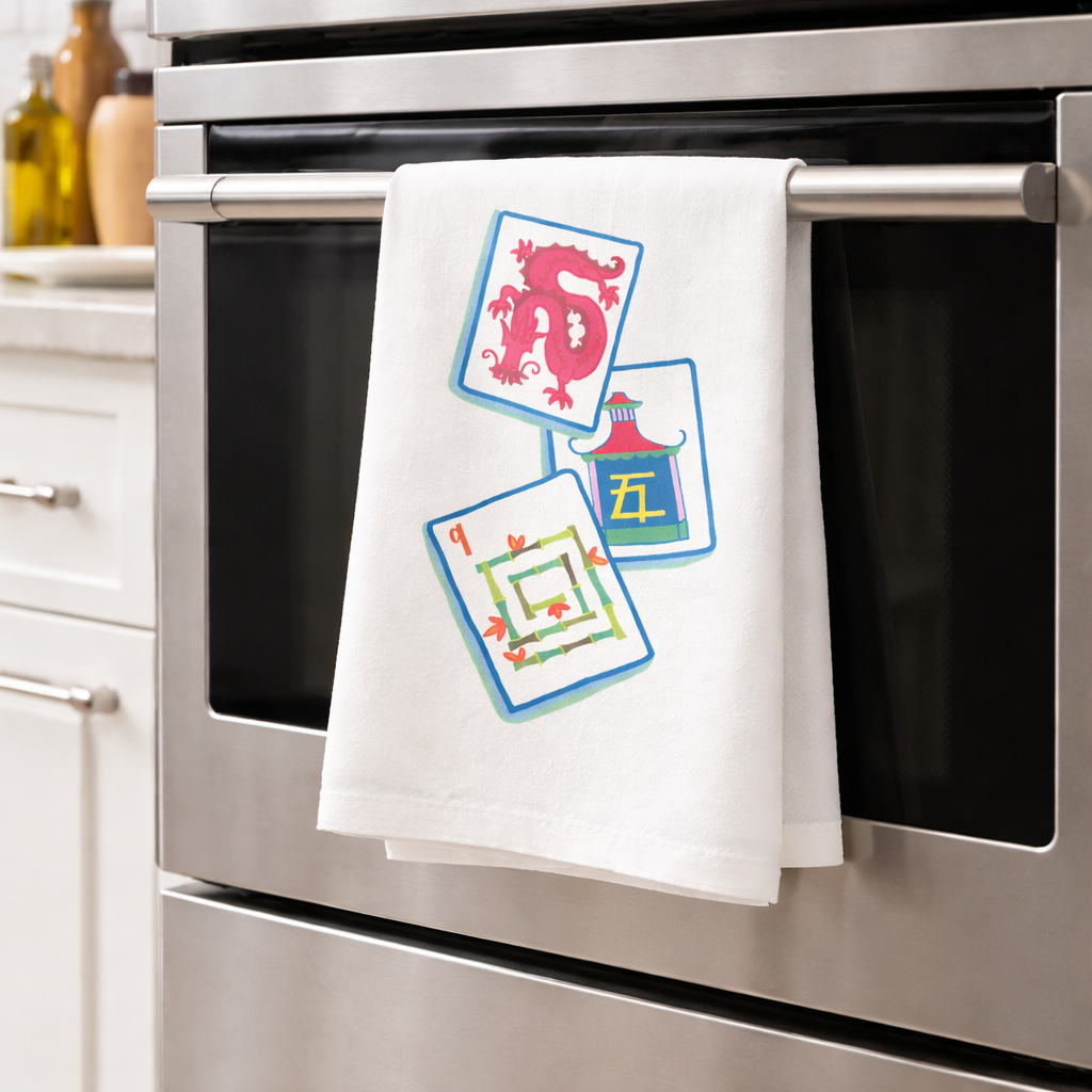 Mahjong Tile Hand Towel