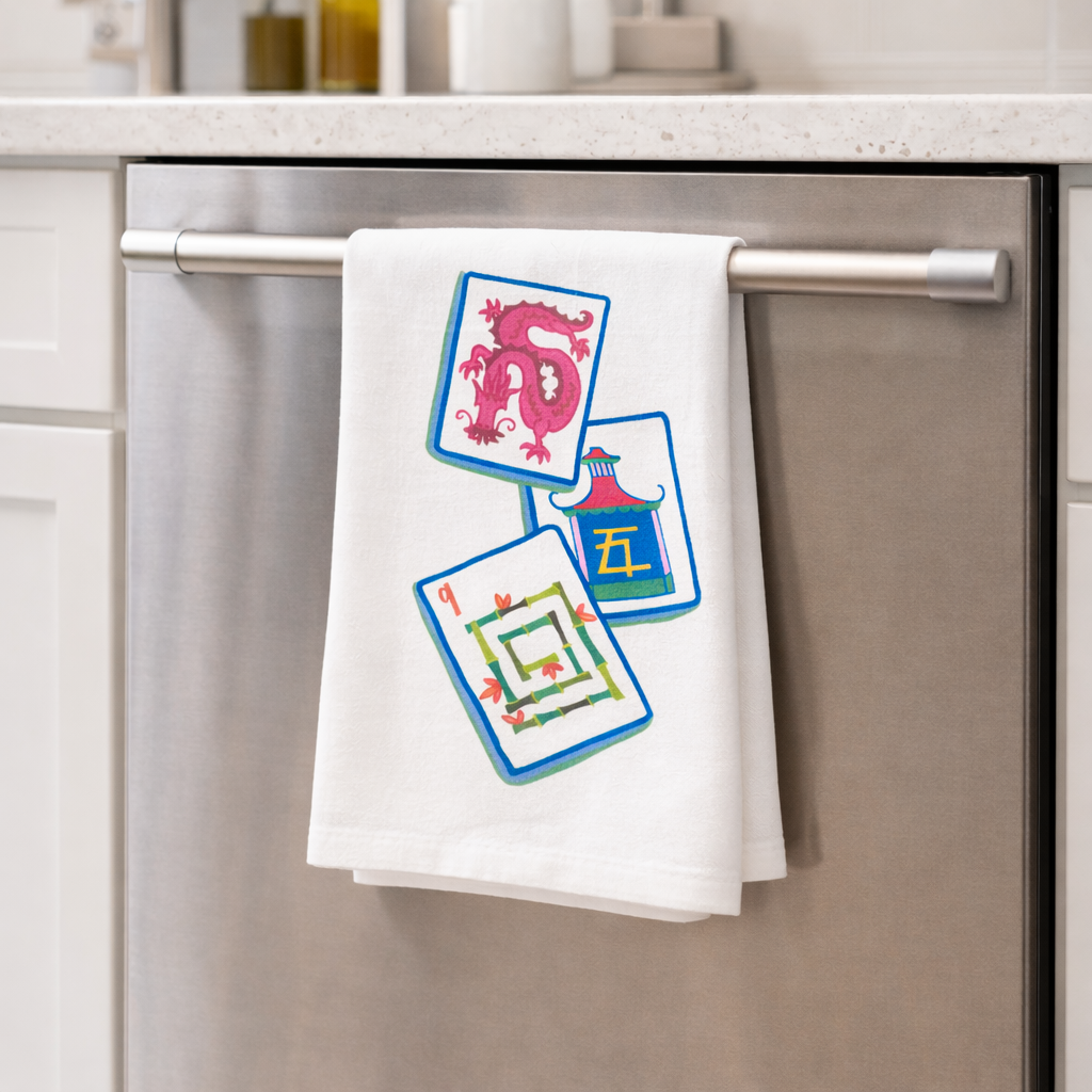 Mahjong Tile Hand Towel