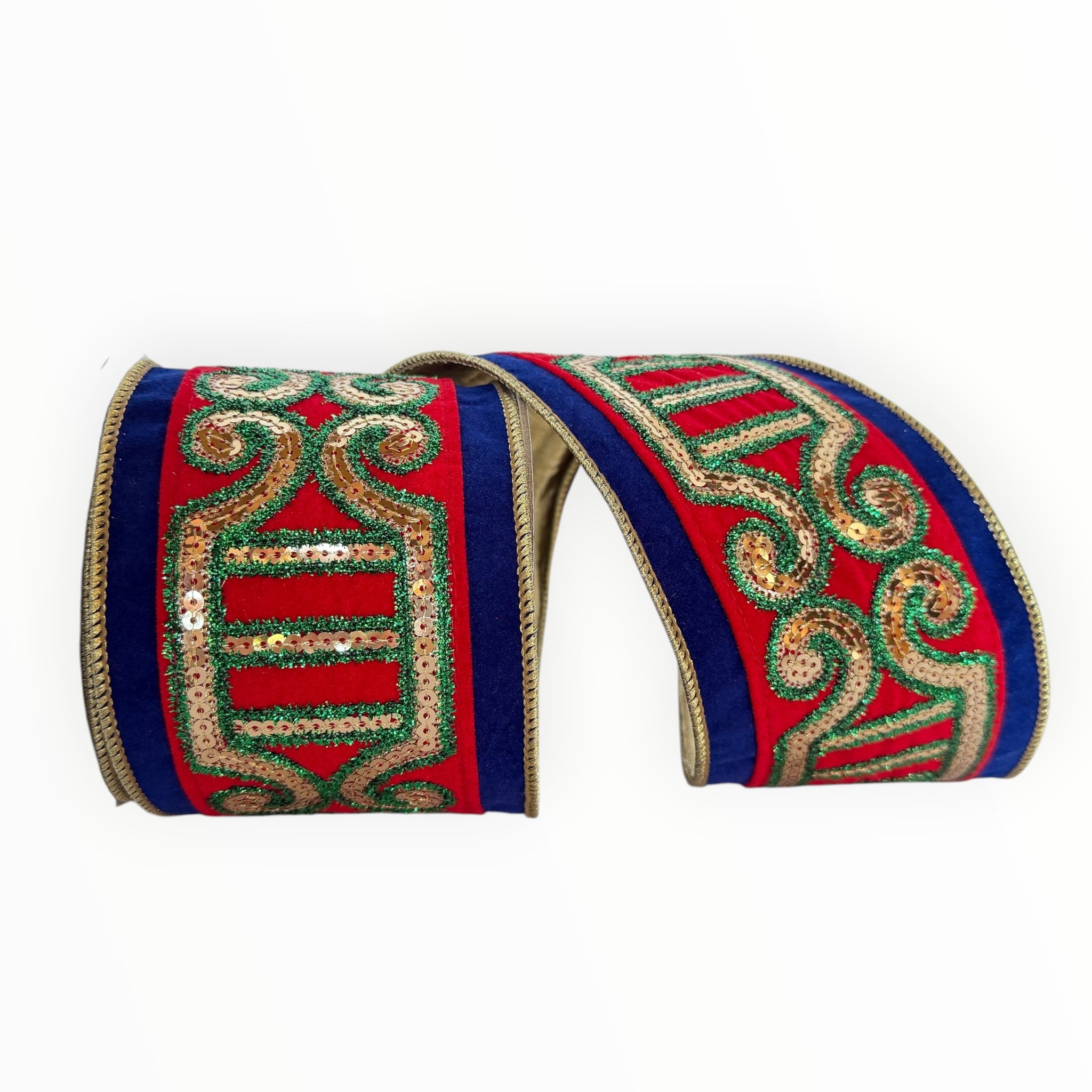 Nutcracker Christmas Wired Ribbon | Farrisilk Ribbon