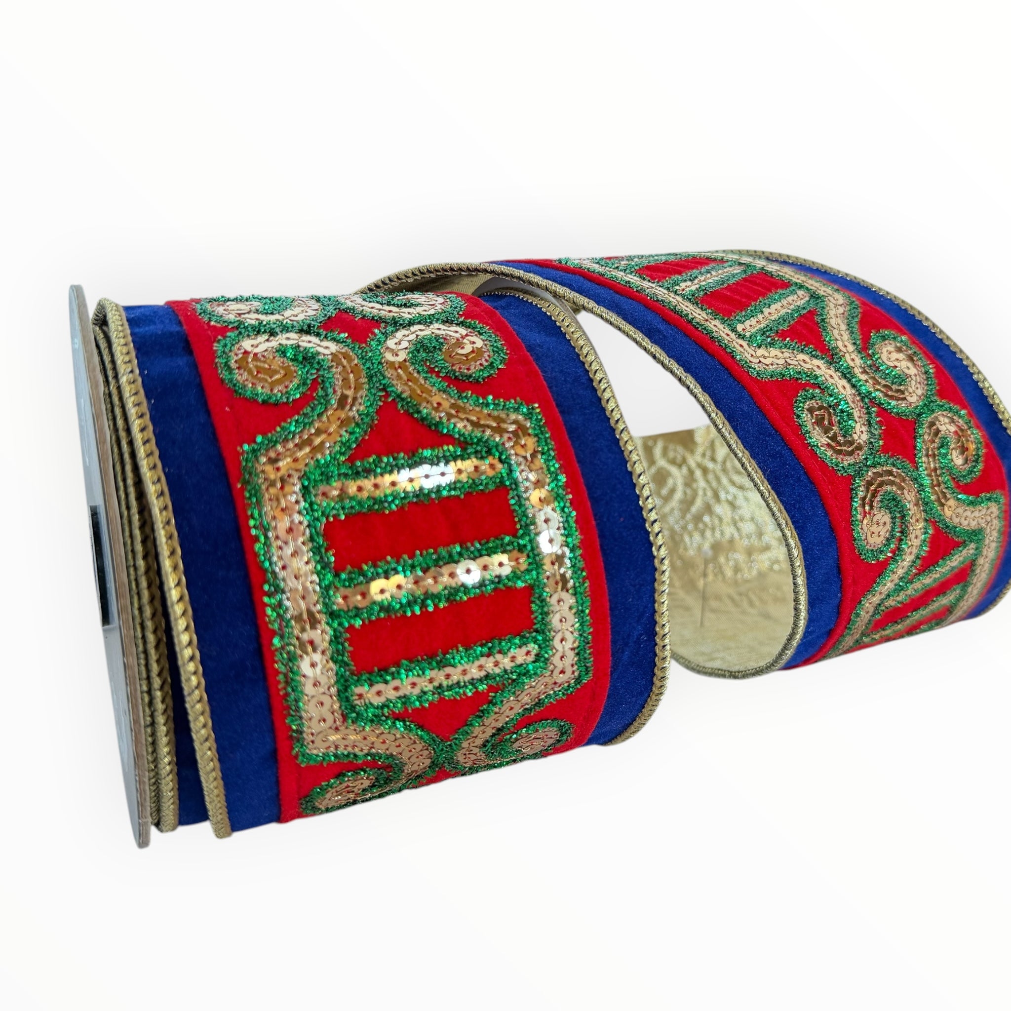 Nutcracker Christmas Wired Ribbon | Farrisilk Ribbon