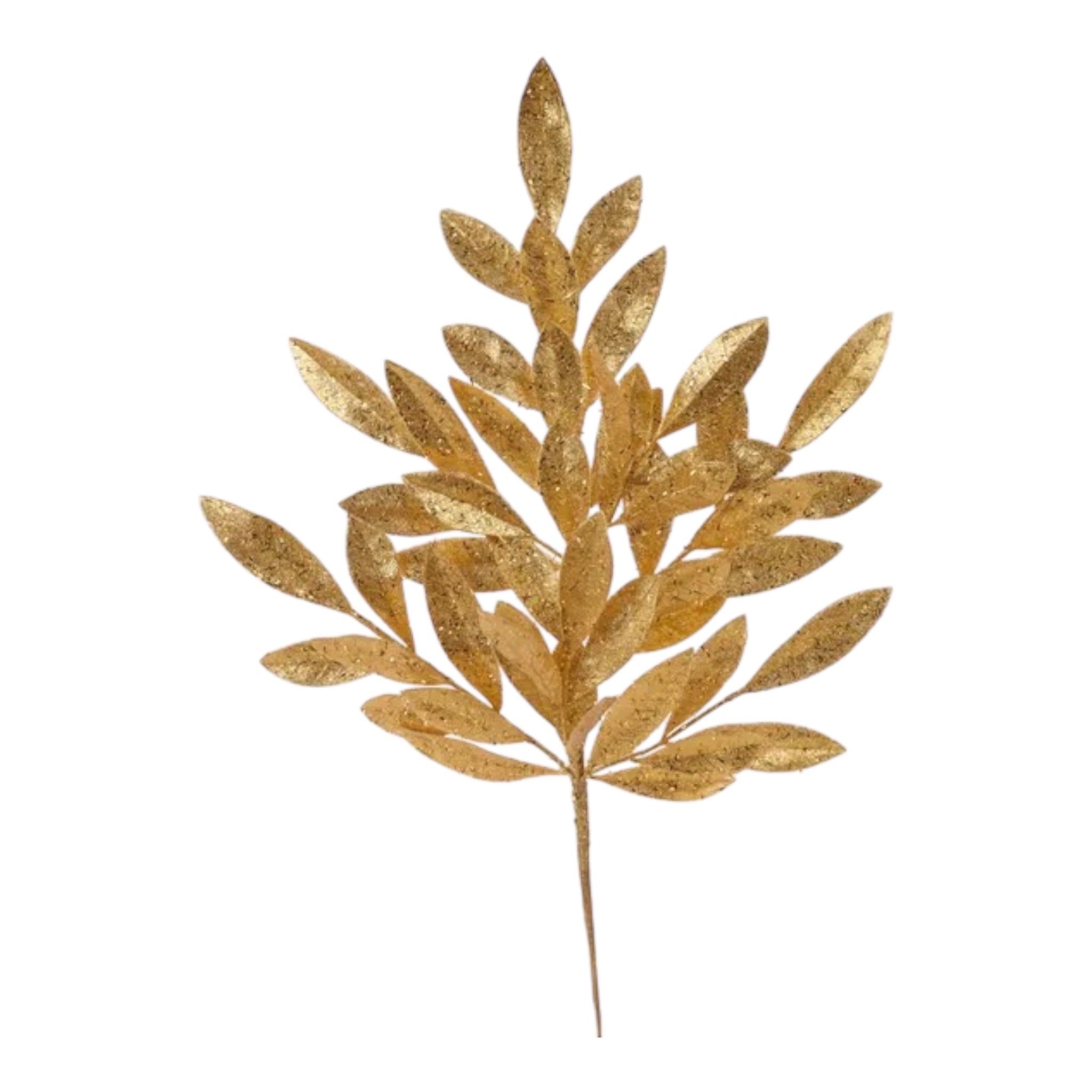 Gold Bay Leaf Spray 23.5"