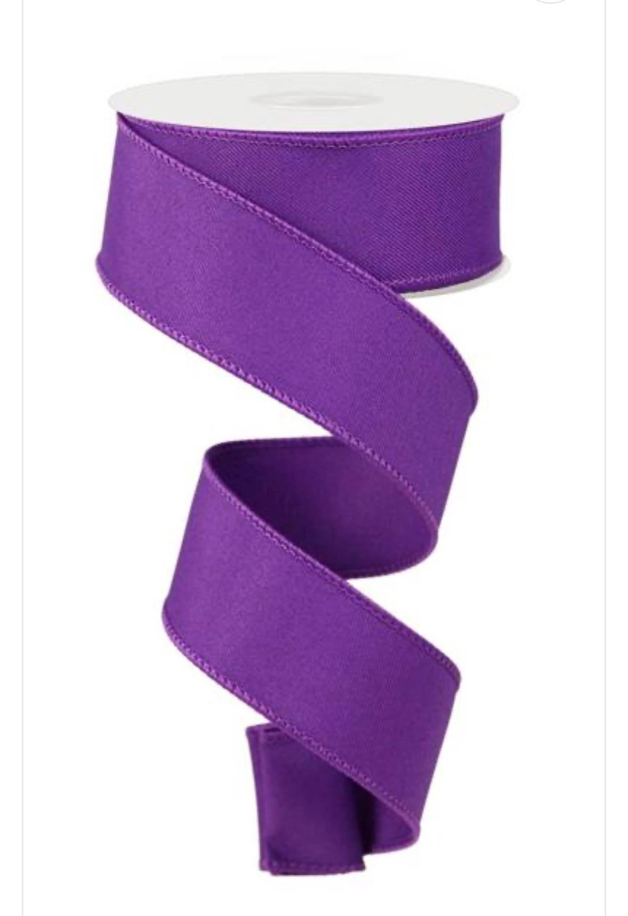 Purple Wired Ribbon – 1.5", 2.5"x 10yds