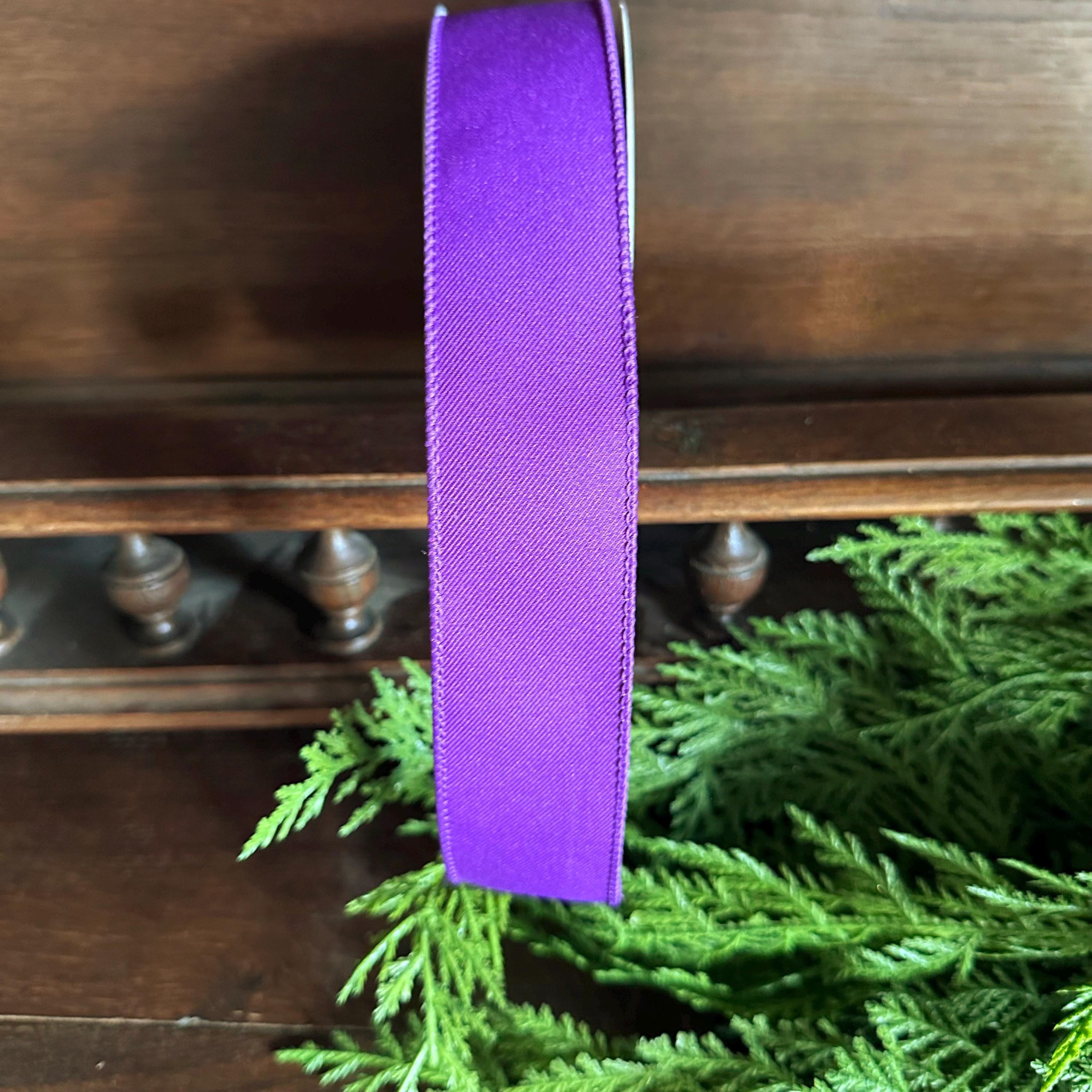 Purple Wired Ribbon – 1.5", 2.5"x 10yds