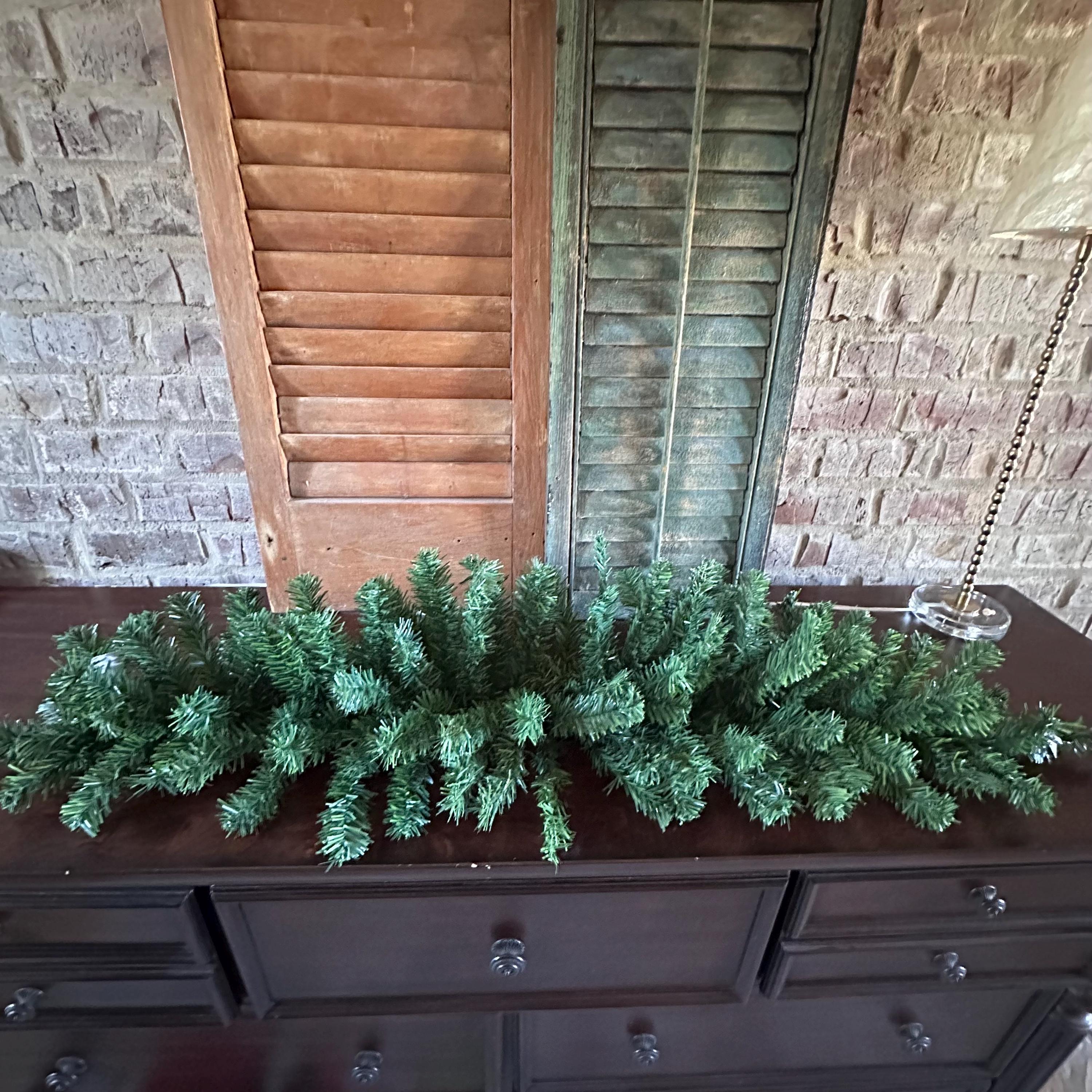Evergreen Swag Green Swag Evergreen Teardrop Swag Pine Teardrop Swag Artificial Swag Fake Evergreen Swag Faux Pine Swag 24" or 30"