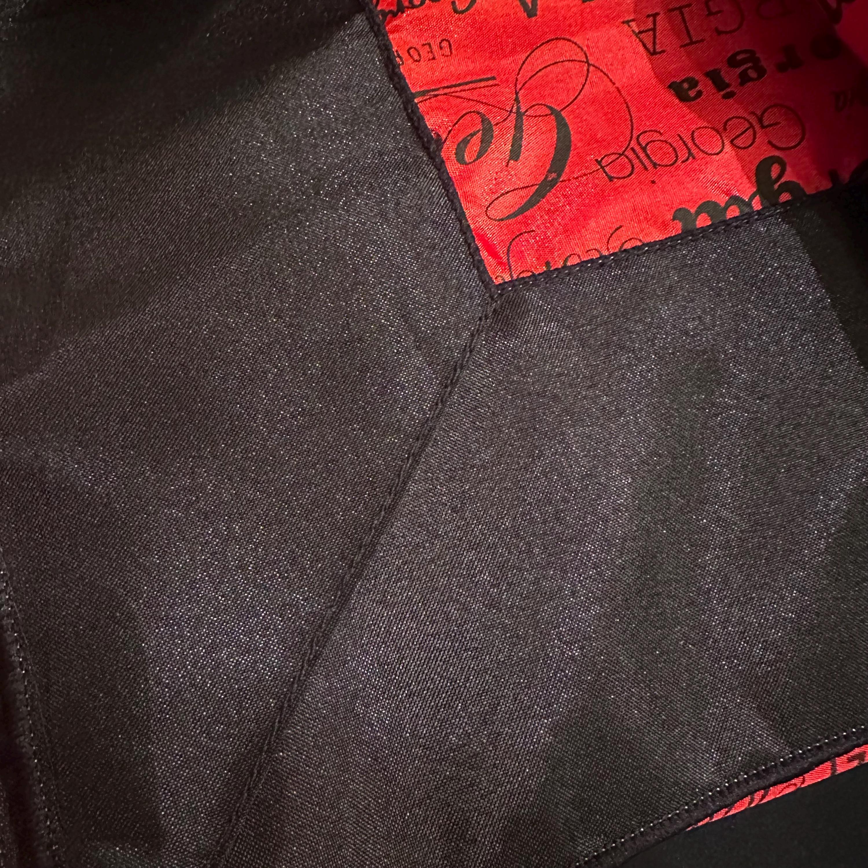 Georgia Graduation Table Topper Red Black Football Theme Square Table Topper Game Day Party Decor Dining Table Cover Georgia Bulldogs Style