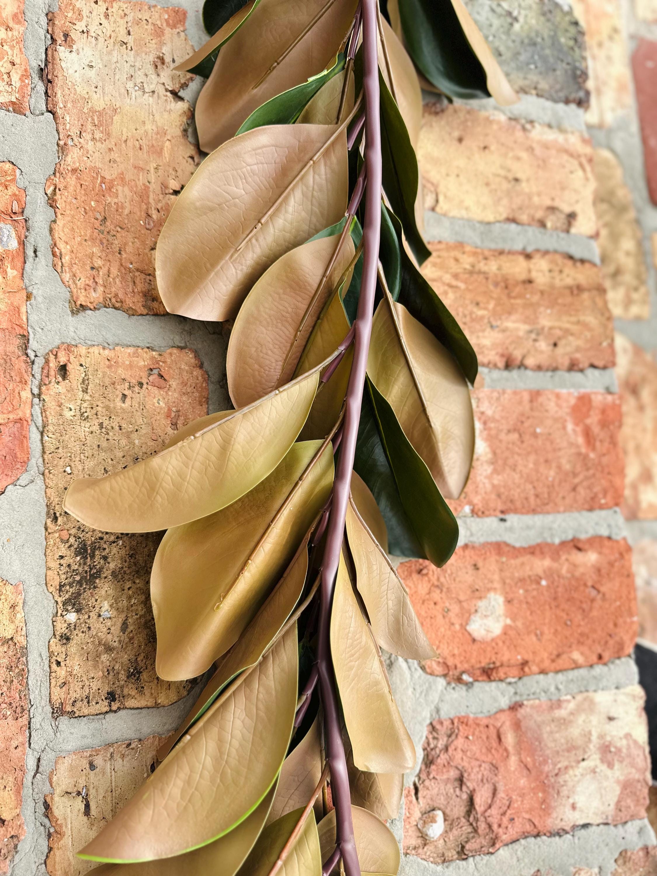 Magnolia Garland Artificial Greenery Realistic Magnolia Leaves for Wedding Decor Christmas Greenery and Year Round Home Decor 60 inch