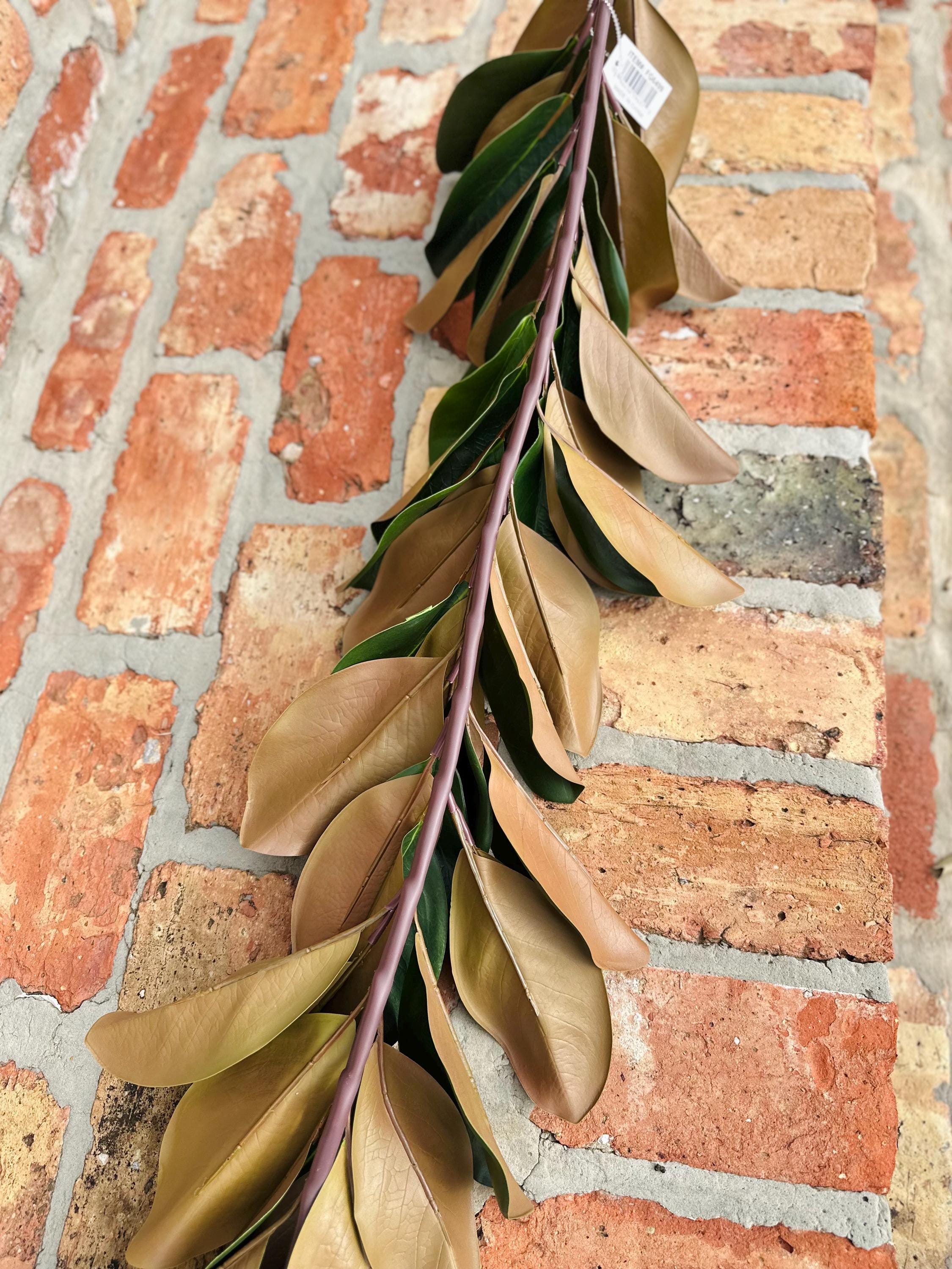 Magnolia Garland Artificial Greenery Realistic Magnolia Leaves for Wedding Decor Christmas Greenery and Year Round Home Decor 60 inch
