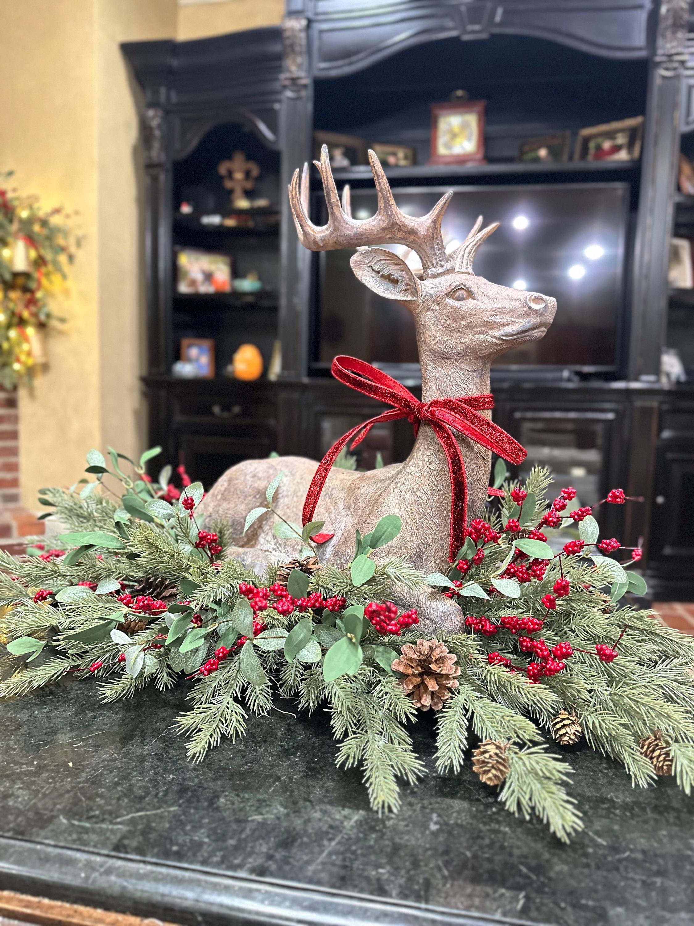 Berry Leaf Sprays Artificial Greenery Stems Decorative Berries for Wreaths Garlands Vases Holiday Floral Arrangement Christmas Berry 28 inch