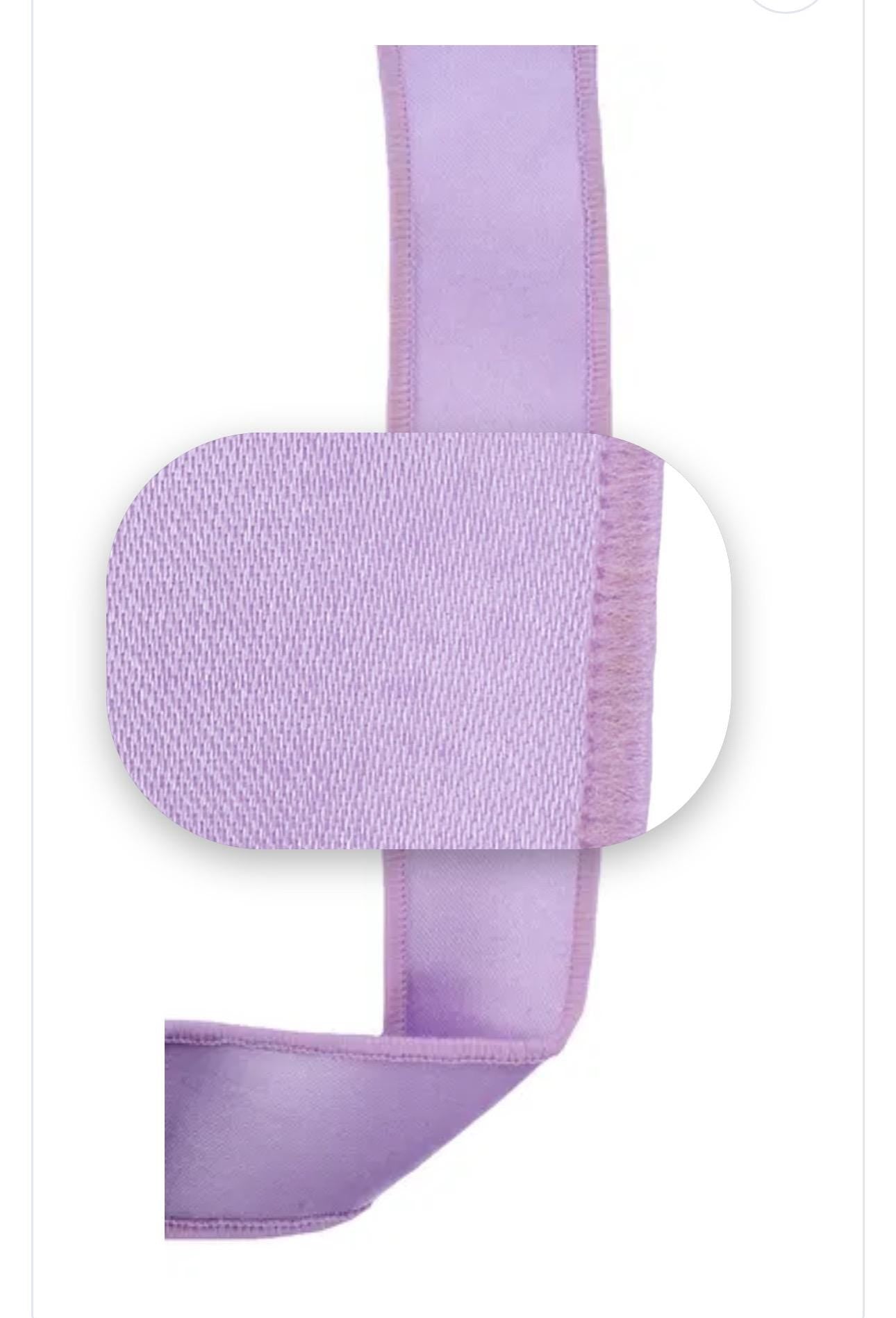 Lavender Satin Wired Ribbon Fused Back 1.5 Inch or 2.5 Inch Spring Summer Ribbon for Wreaths Bows Decor