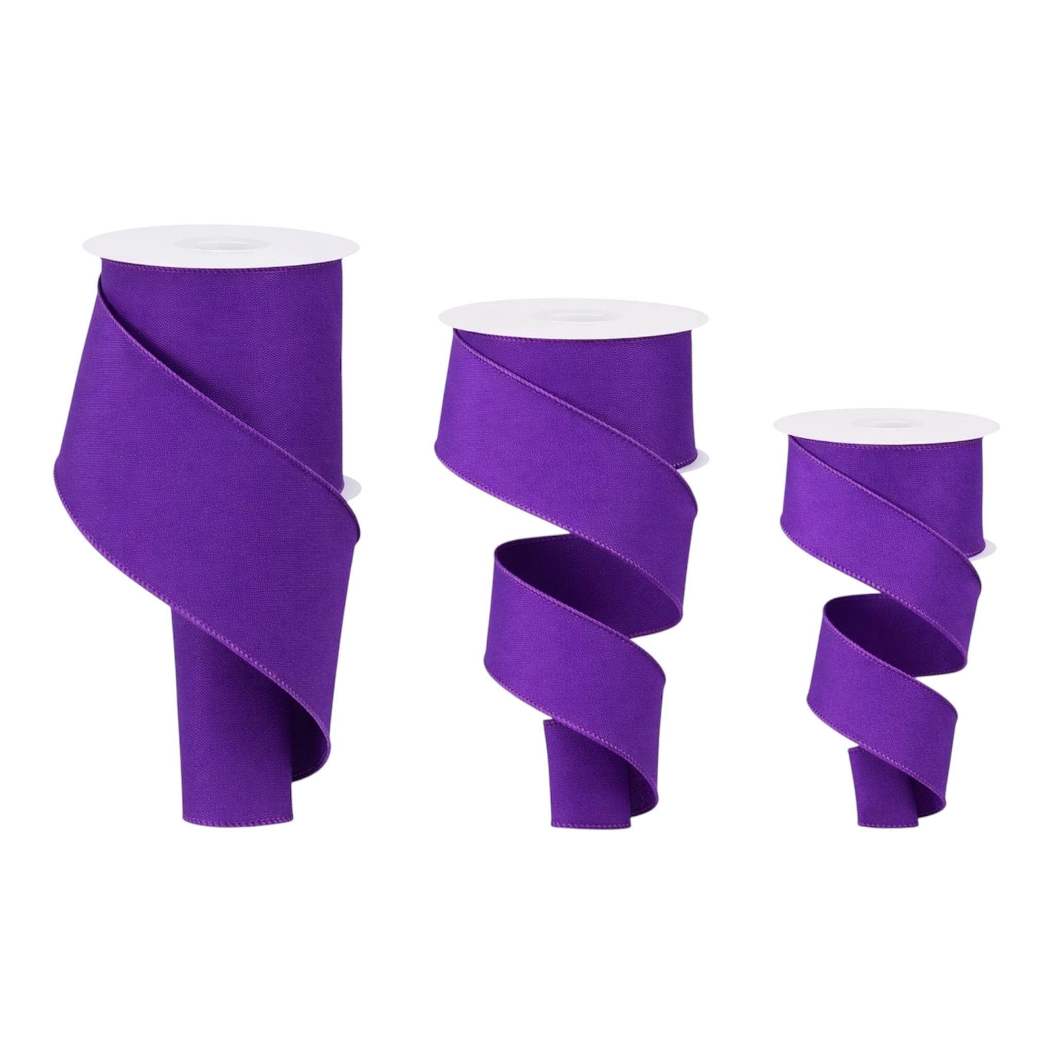 Purple Wired Ribbon – 1.5", 2.5"x 10yds