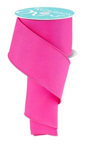 Hot Pink Solid Wired Ribbon, 2.5" x 10yds