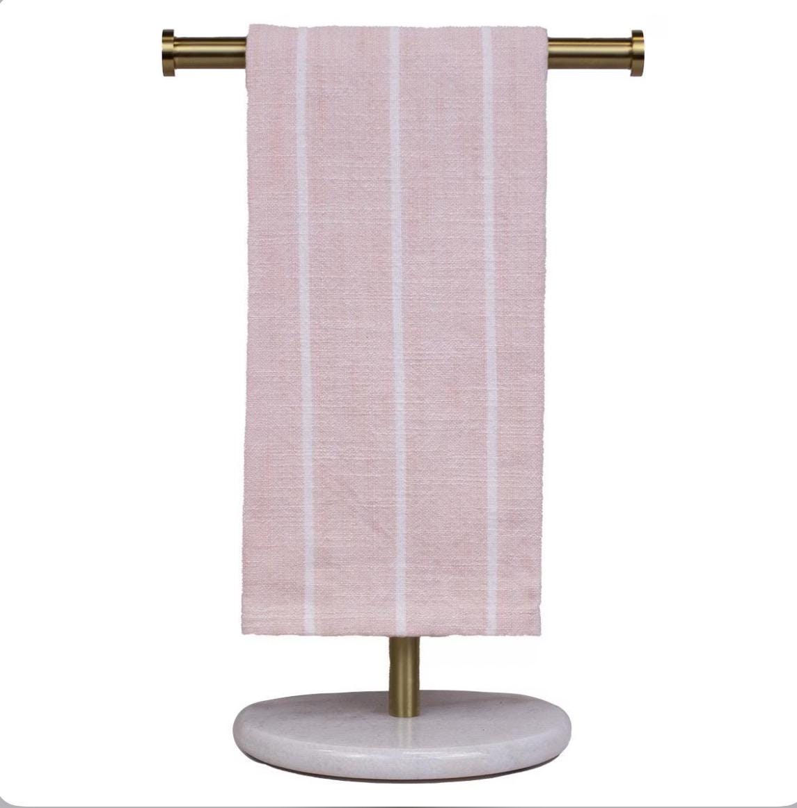 Blush Floral and Stripe Tea Towel Set